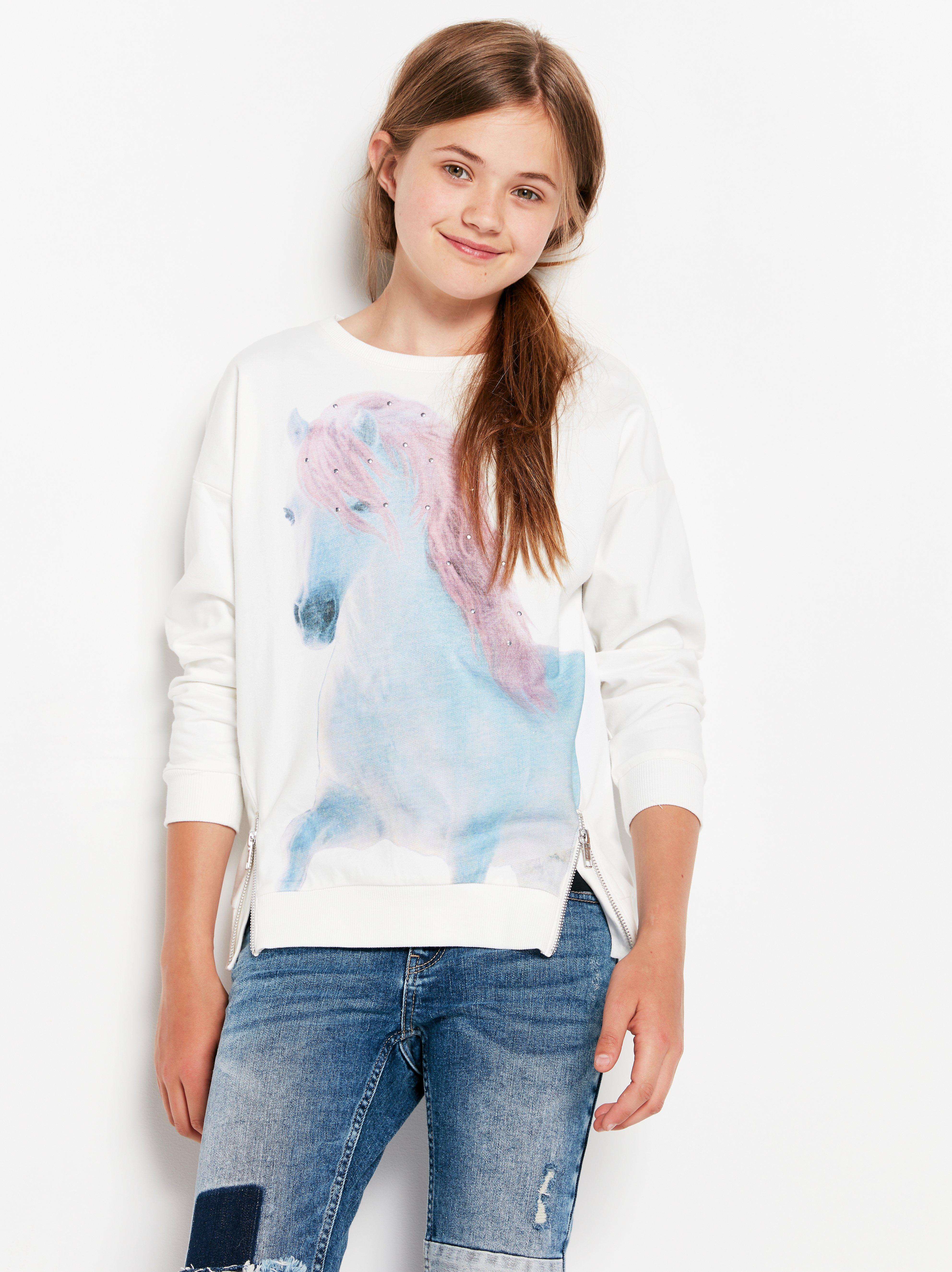 horse print sweatshirt