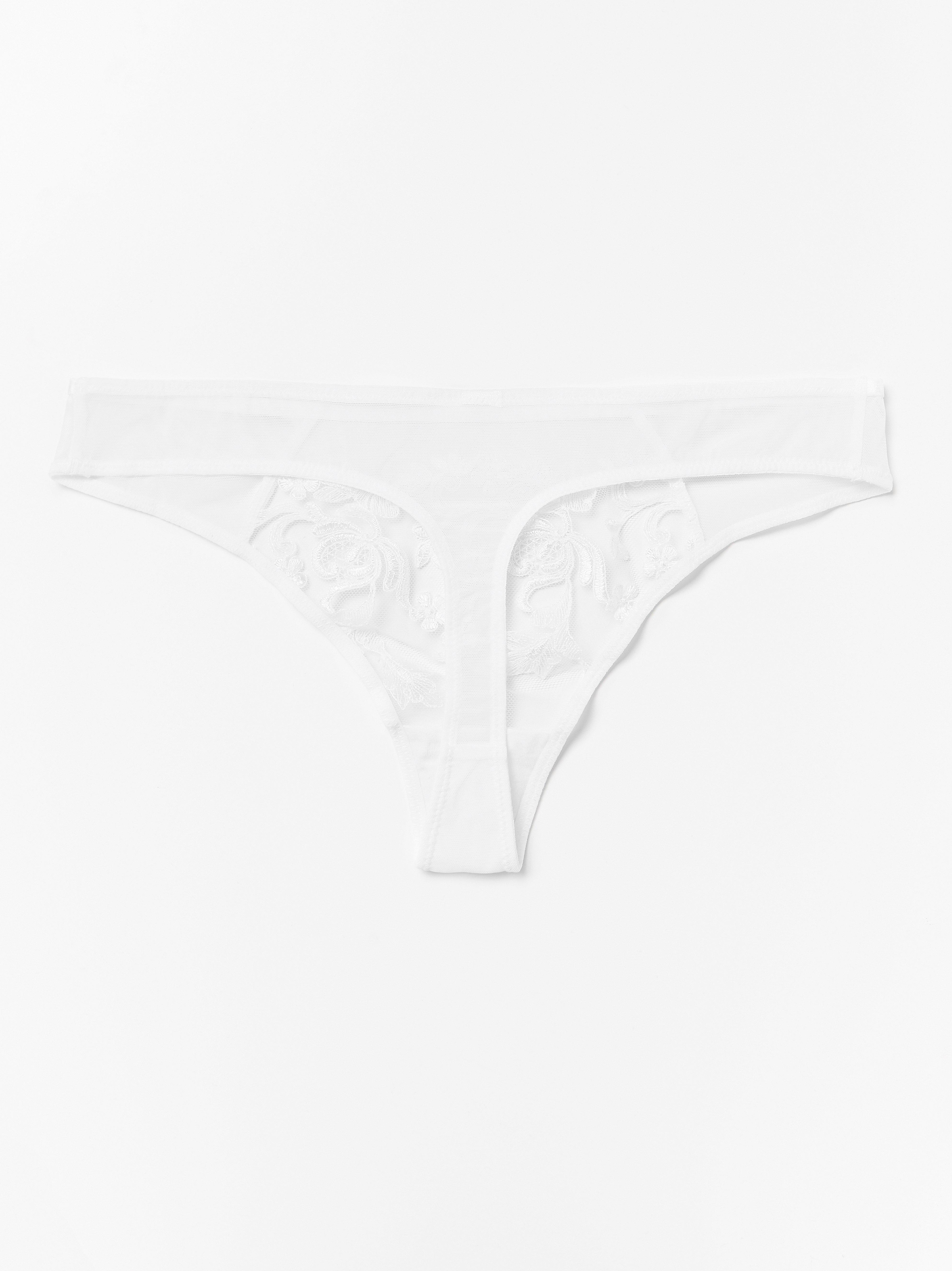 Thong Low - Lingerie - White