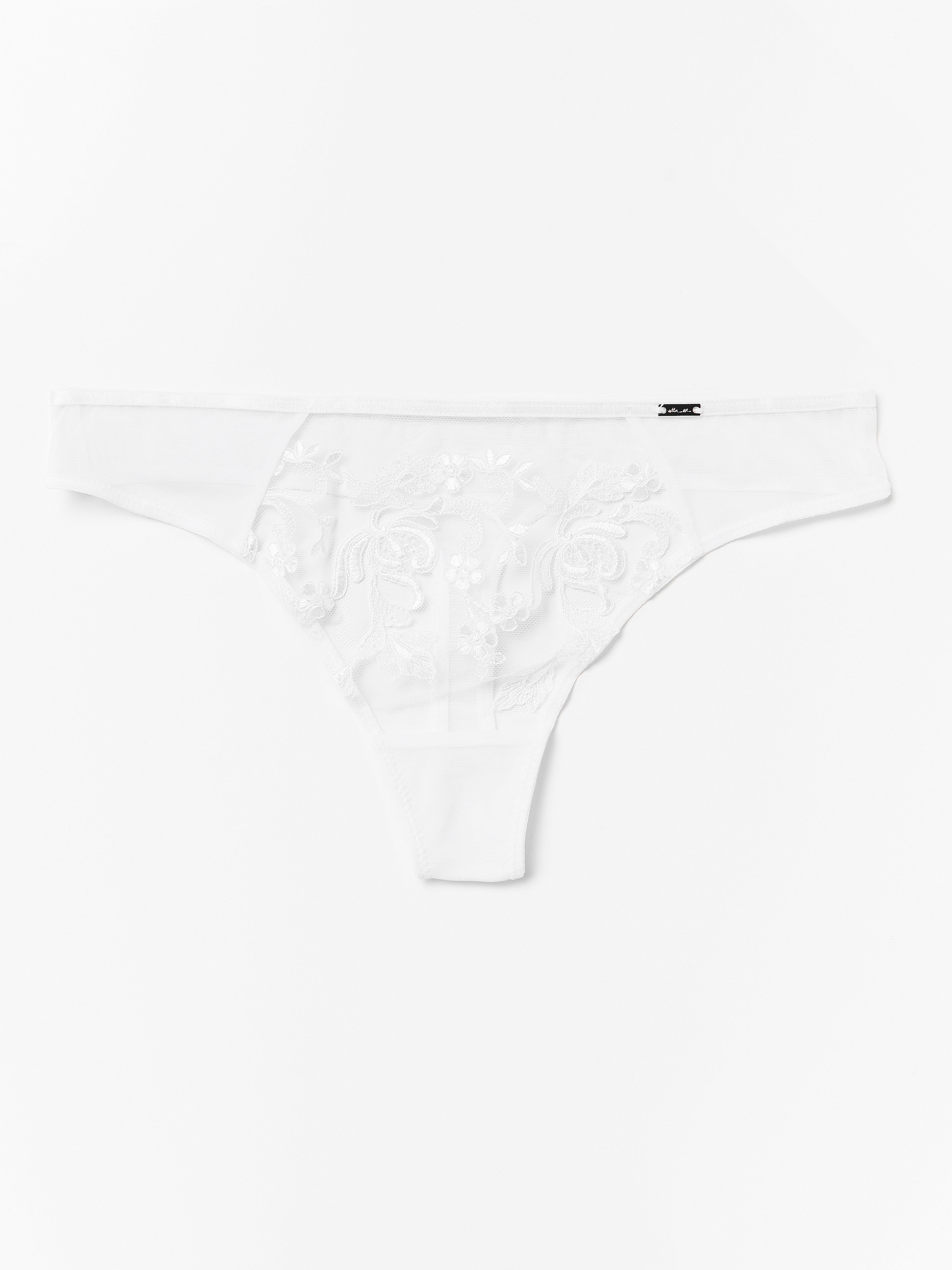 Thong Low - Lingerie - White