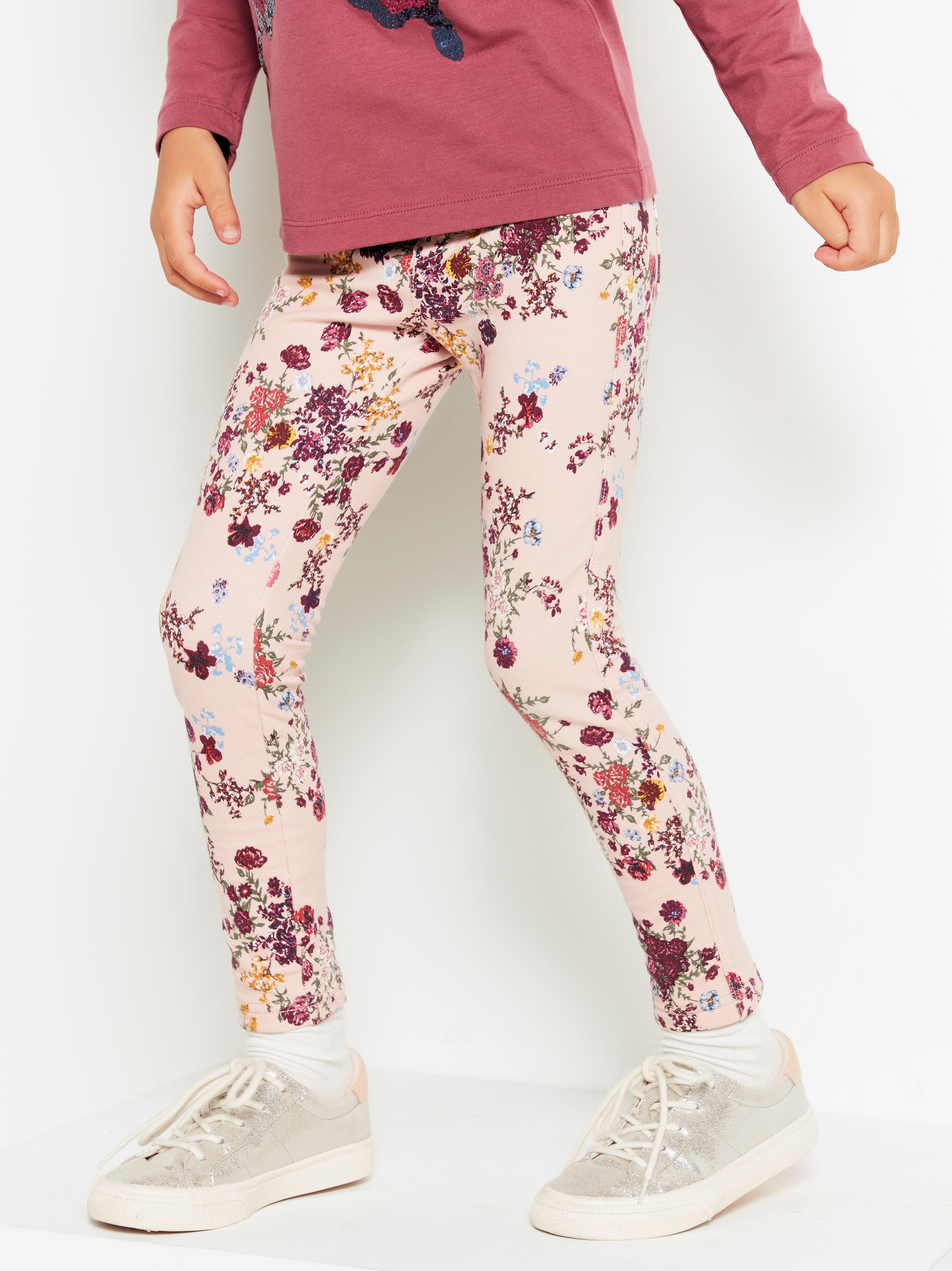 floral jeggings