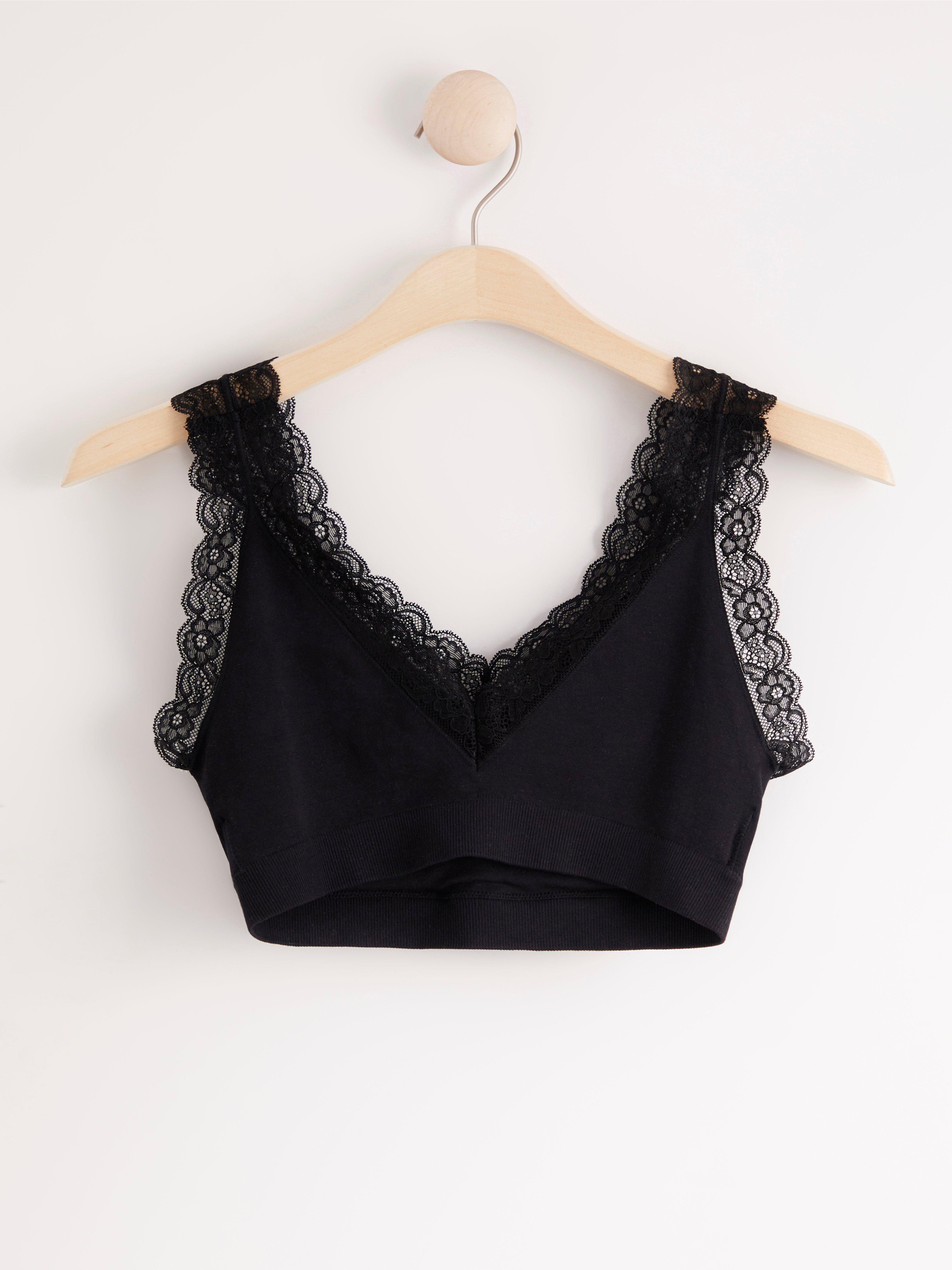 seamless lace bralette