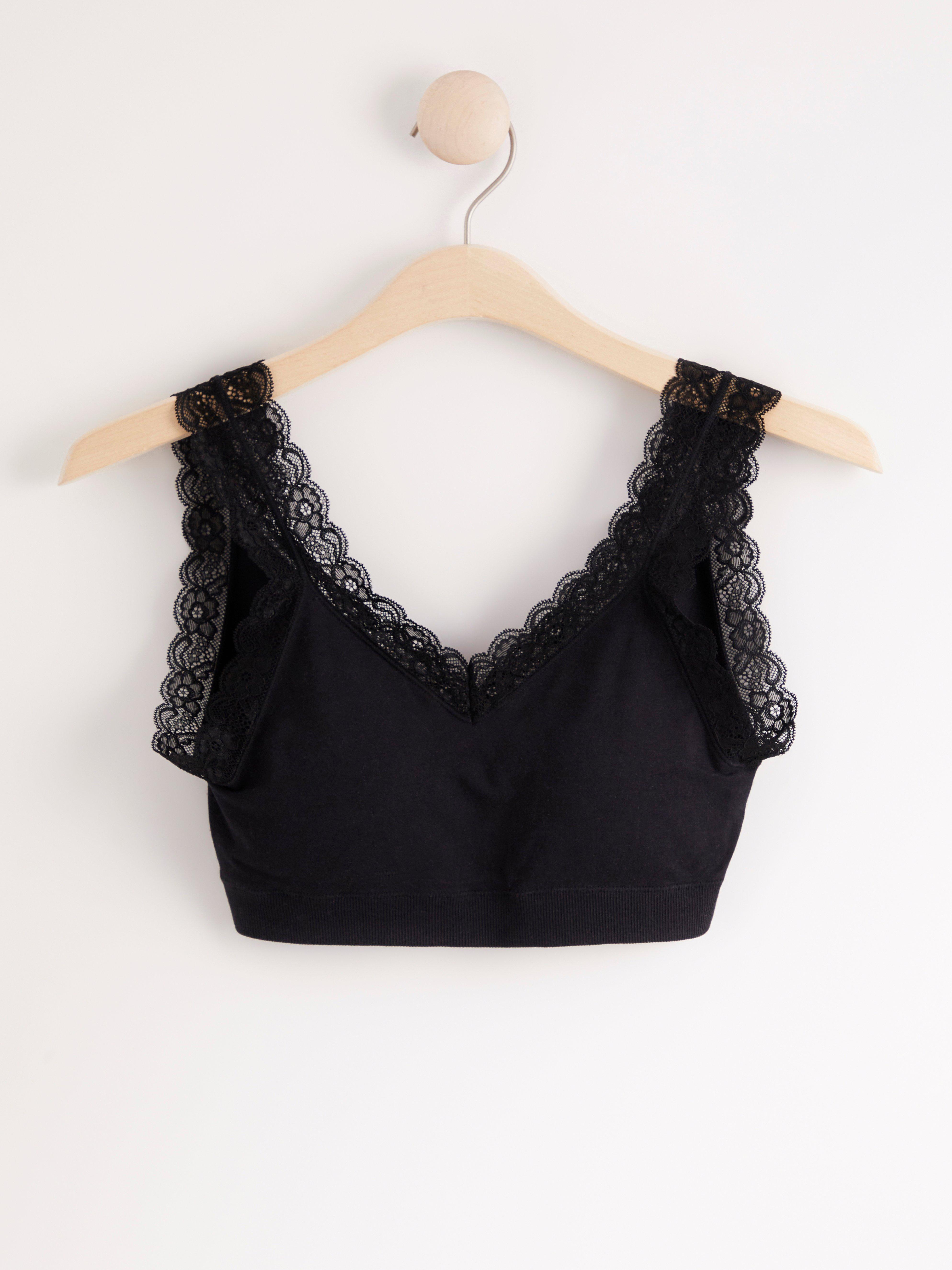 Bralette podprsenka - Spodní prádlo - Černá