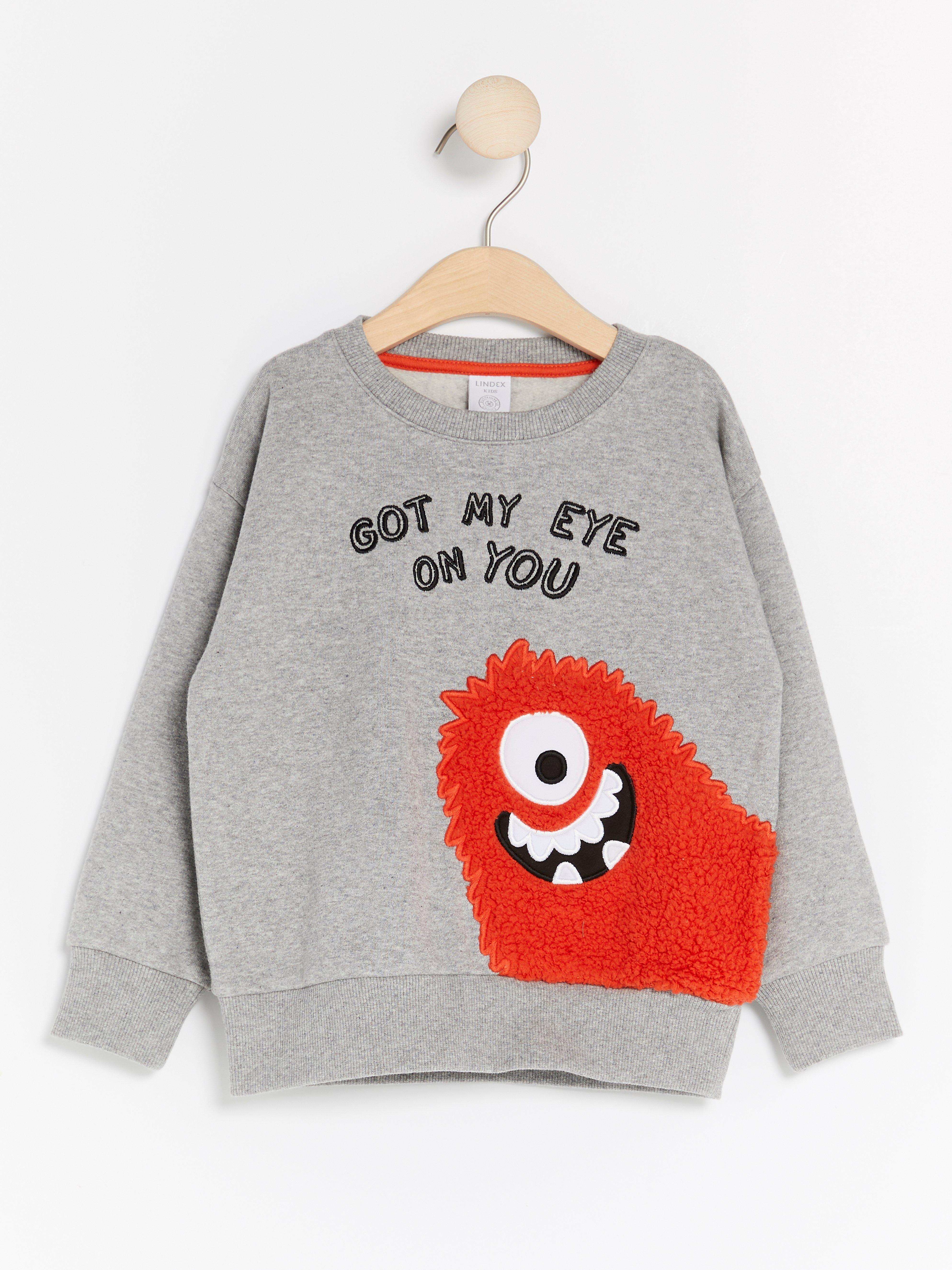 Sweatshirt - Barn - Grå