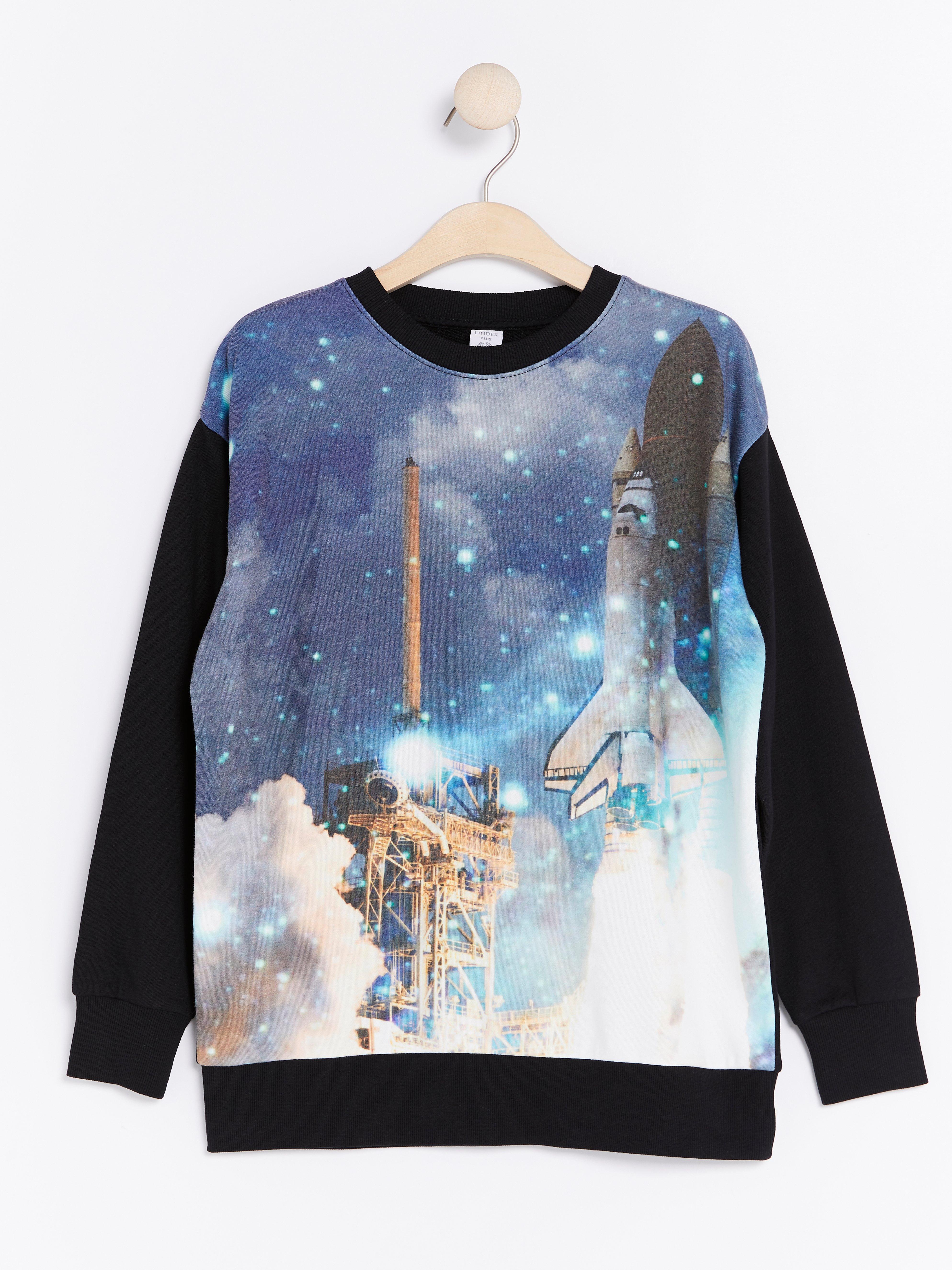 Sweatshirt - Barn - Svart