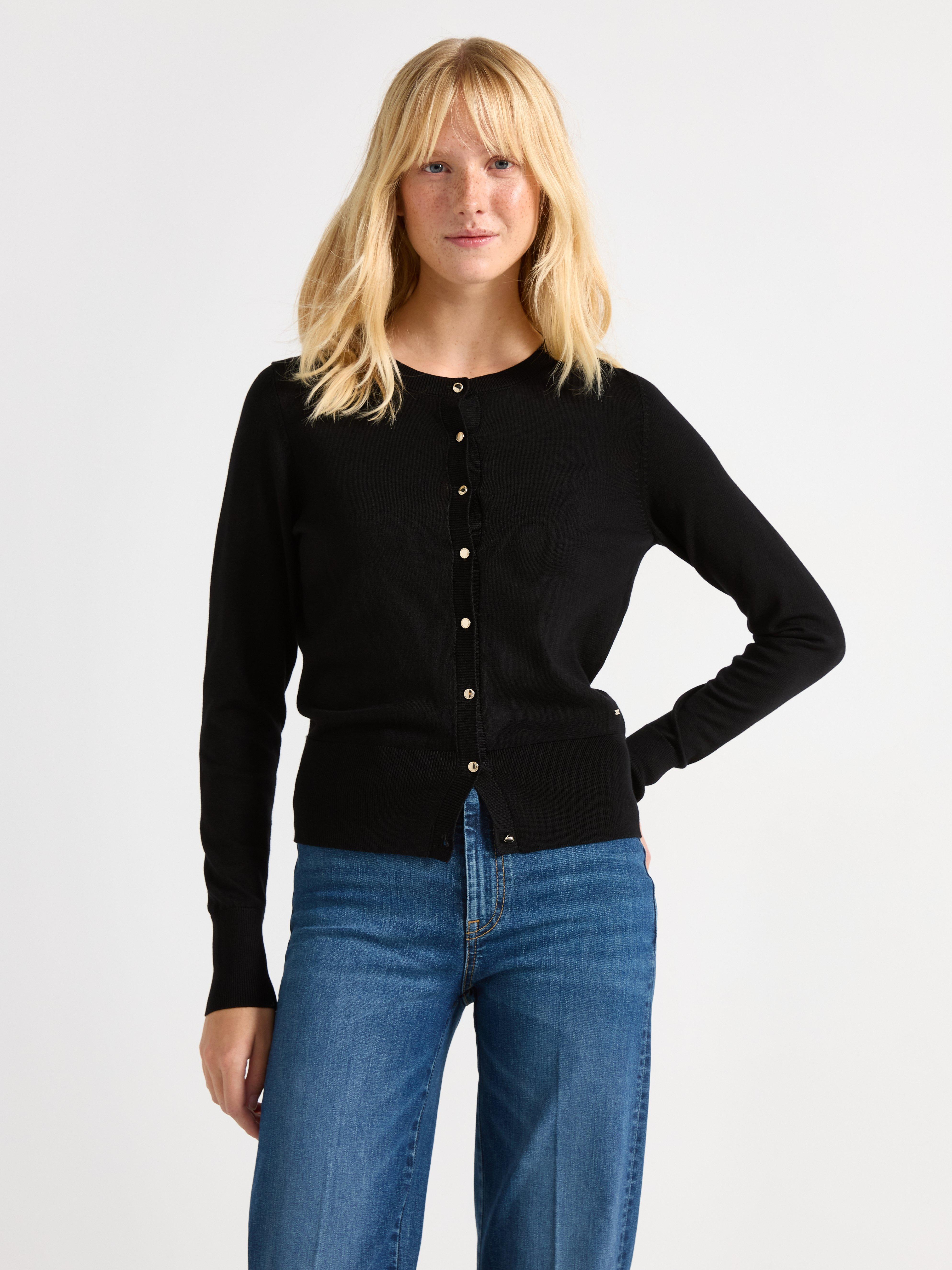 Cardigan - Dame - Svart