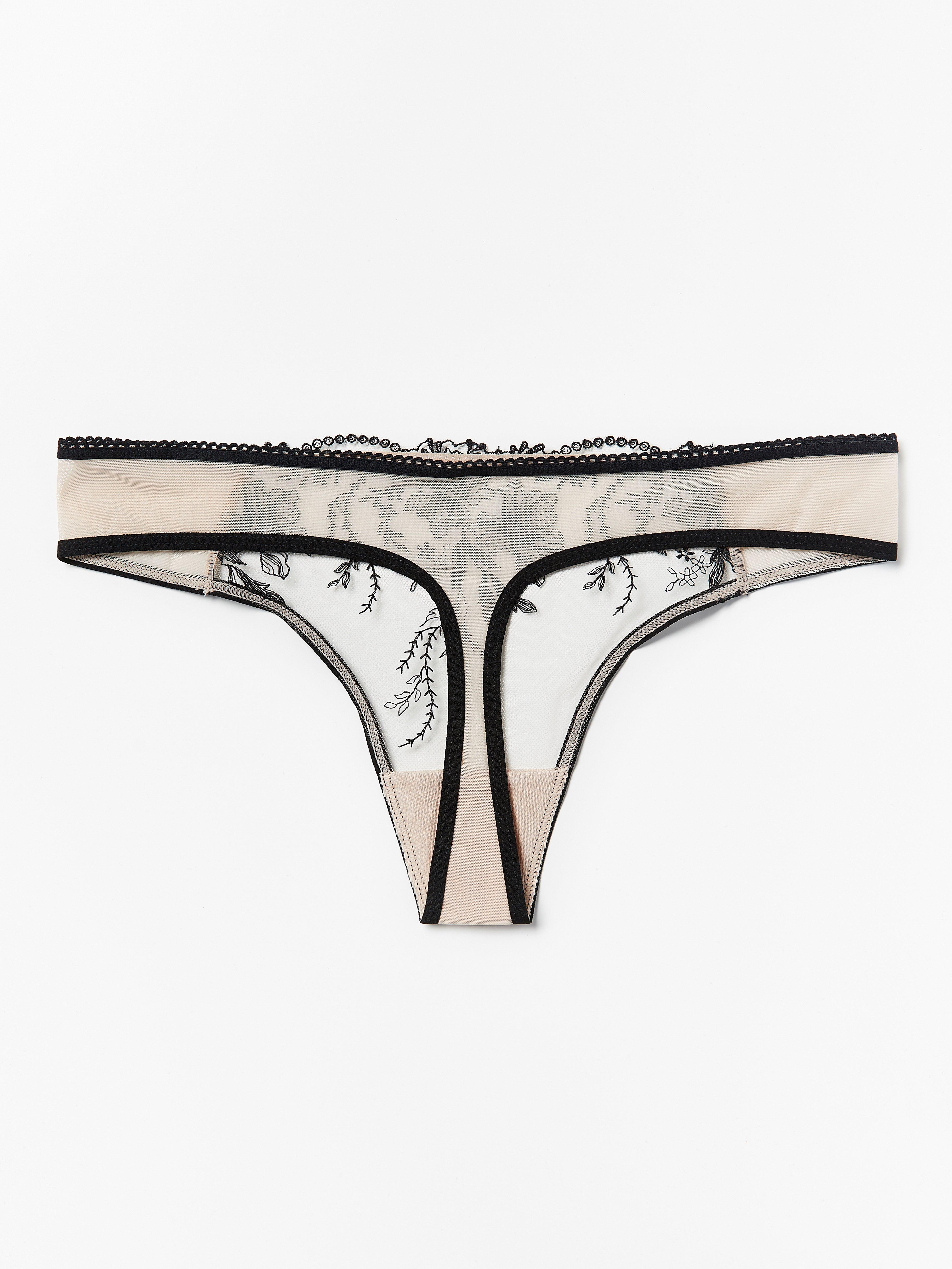 Thong Low - Lingerie - Black