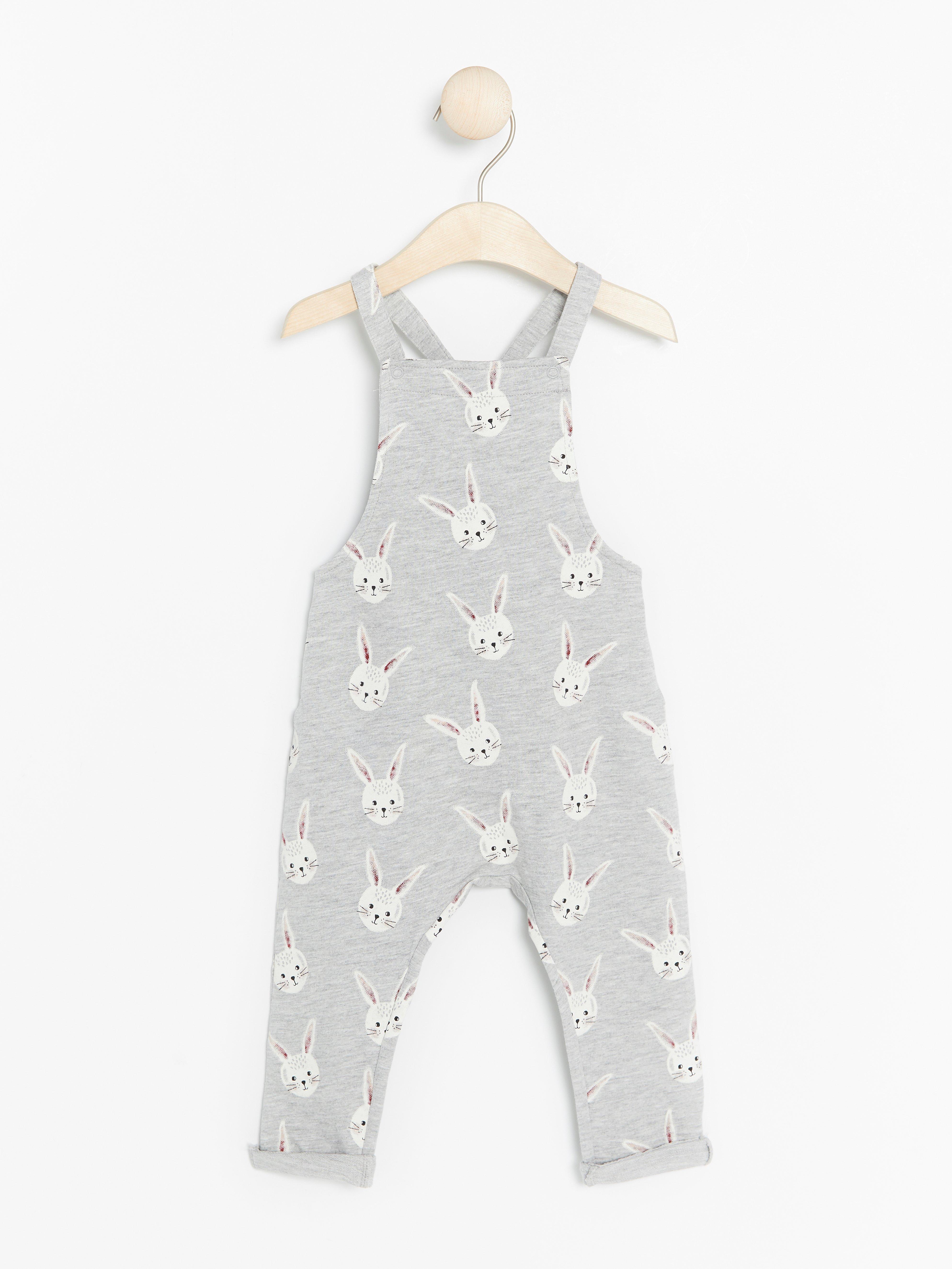 Bib Trousers - Kids Wear - Grey