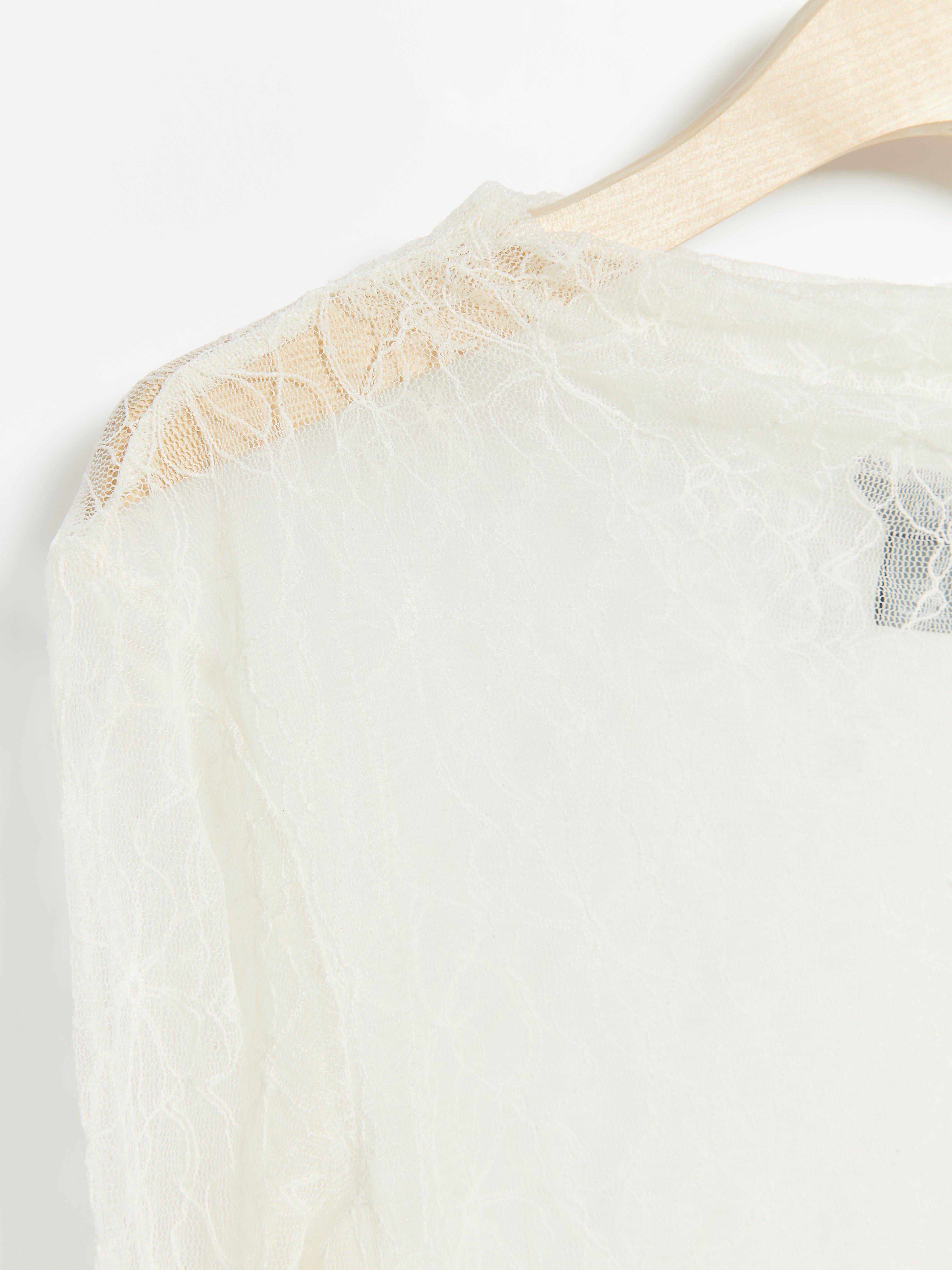 Roller Neck Top - Womens Wear - White