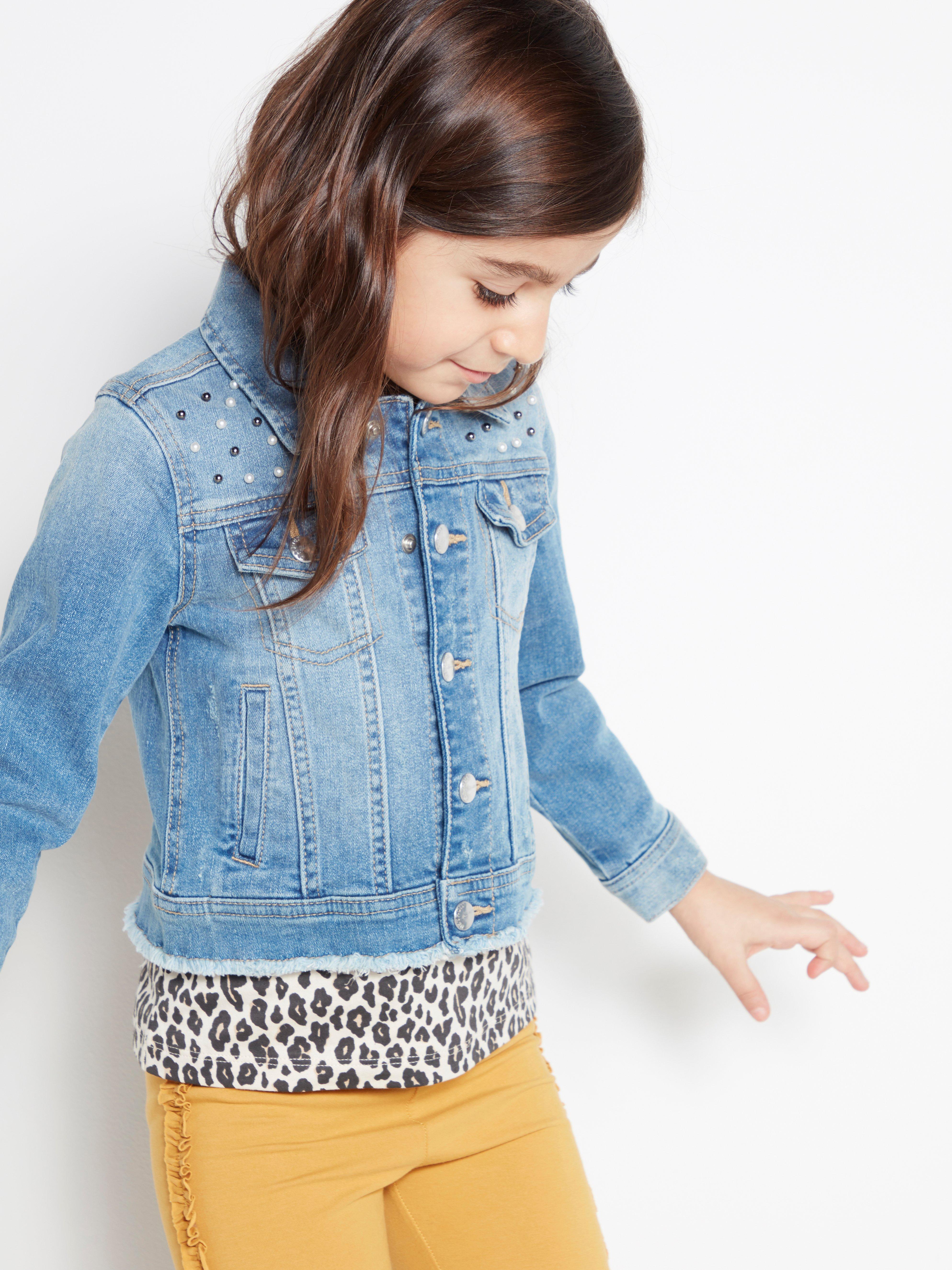 pearl denim jacket