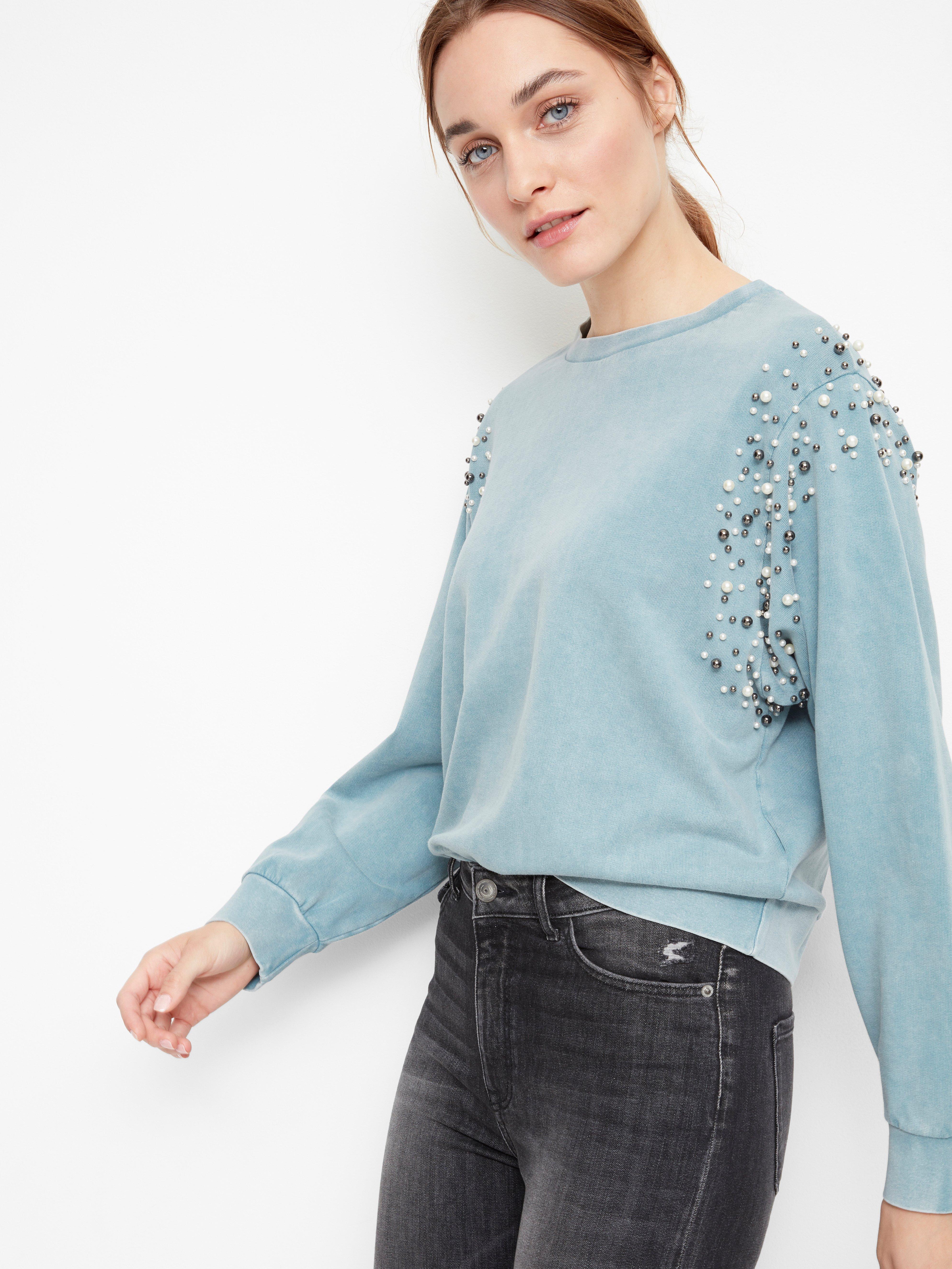 Sweatshirt hotsell with pearls