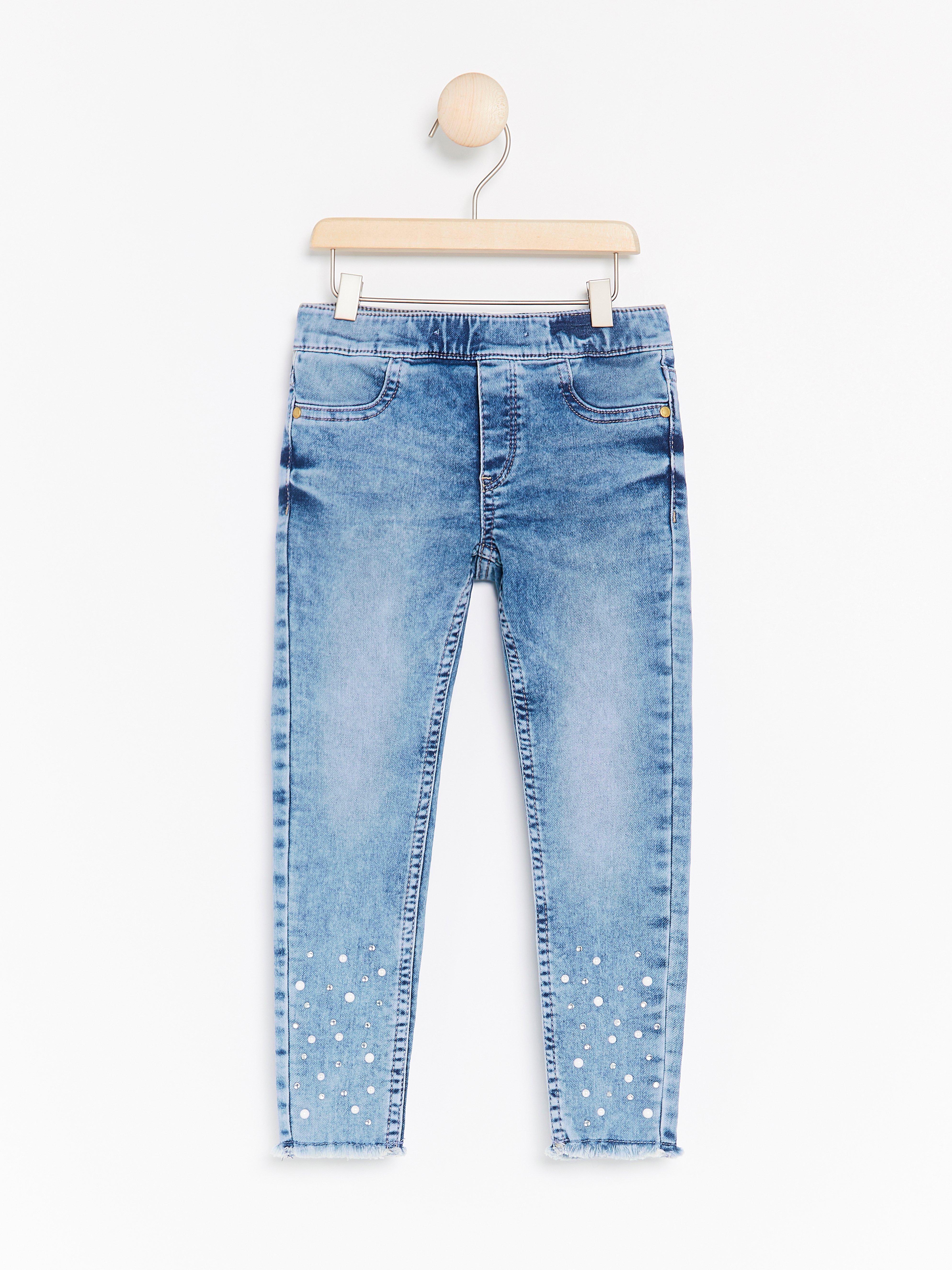 jeans with beads