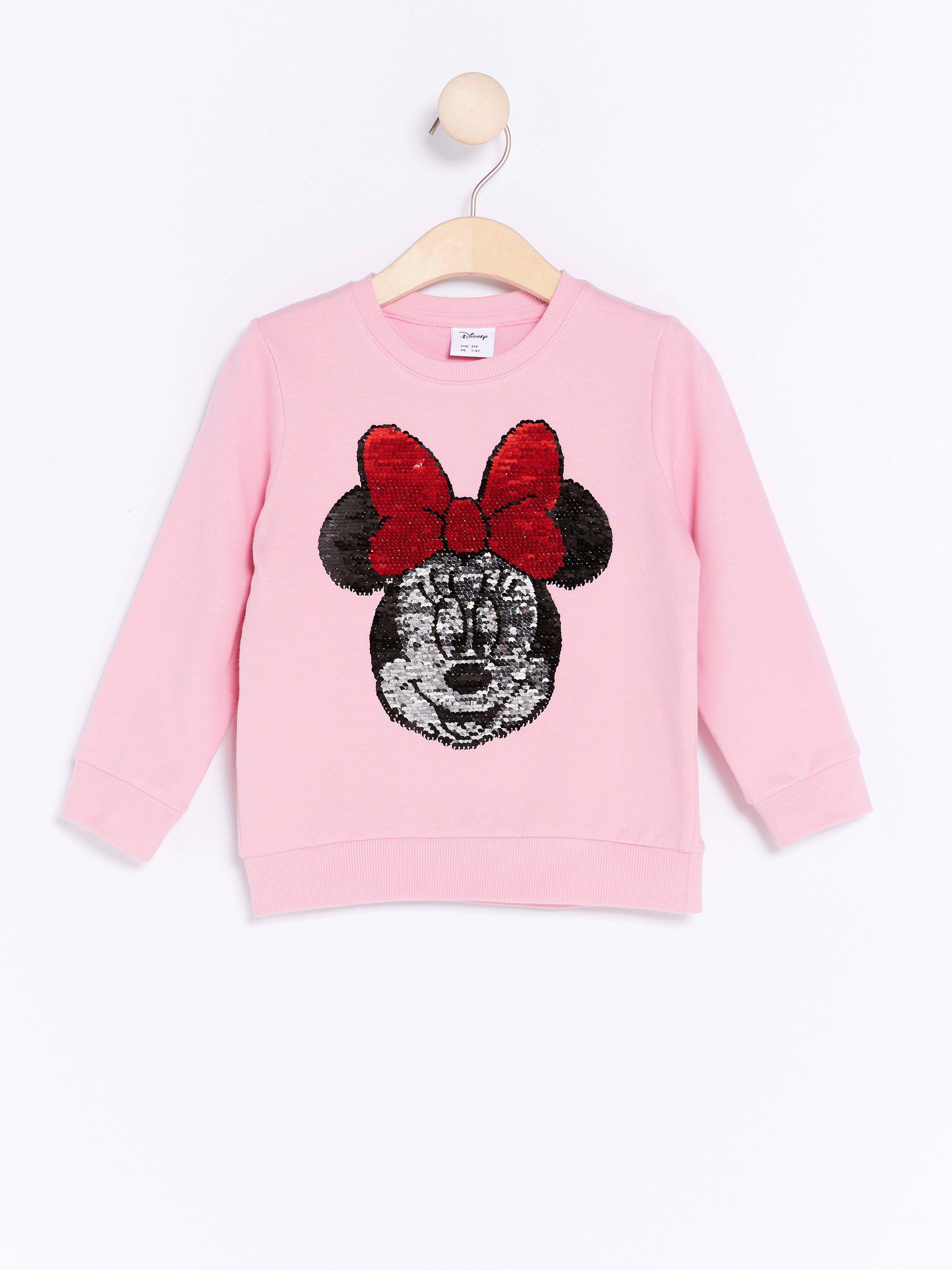 pink minnie mouse sweatshirt