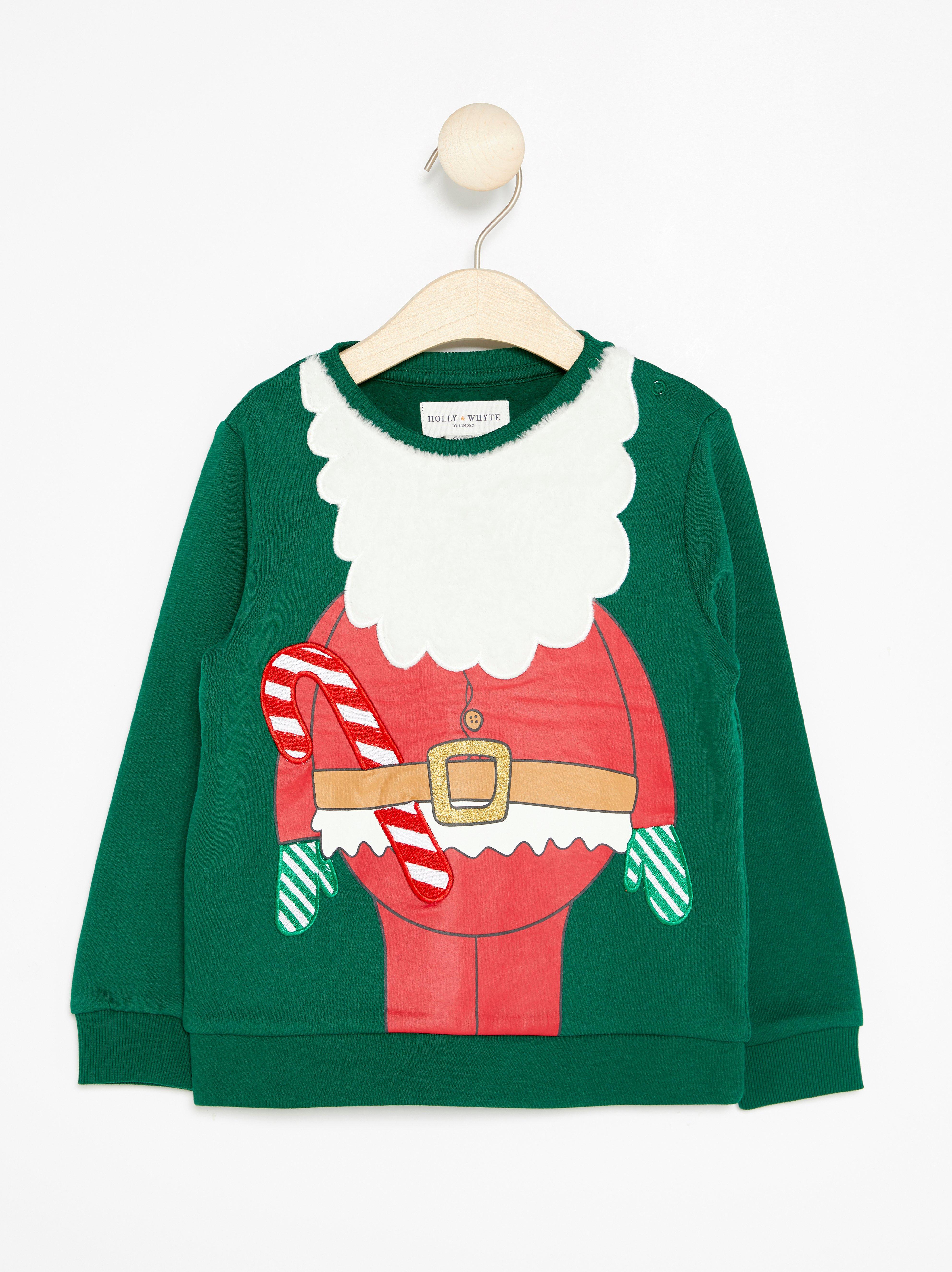 Sweatshirt - Barn - Grön