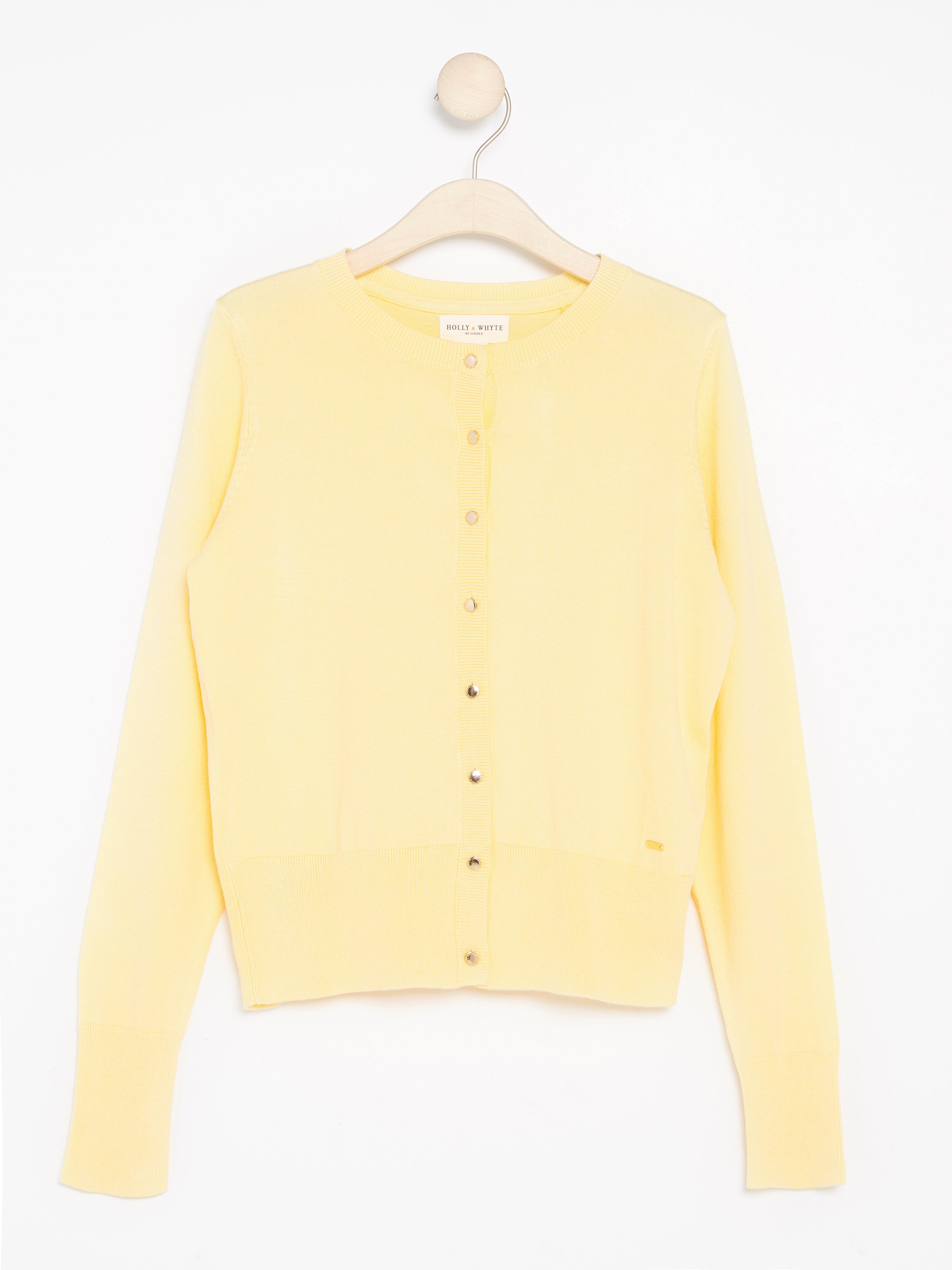 Neuletakki - Naiset - Keltainen