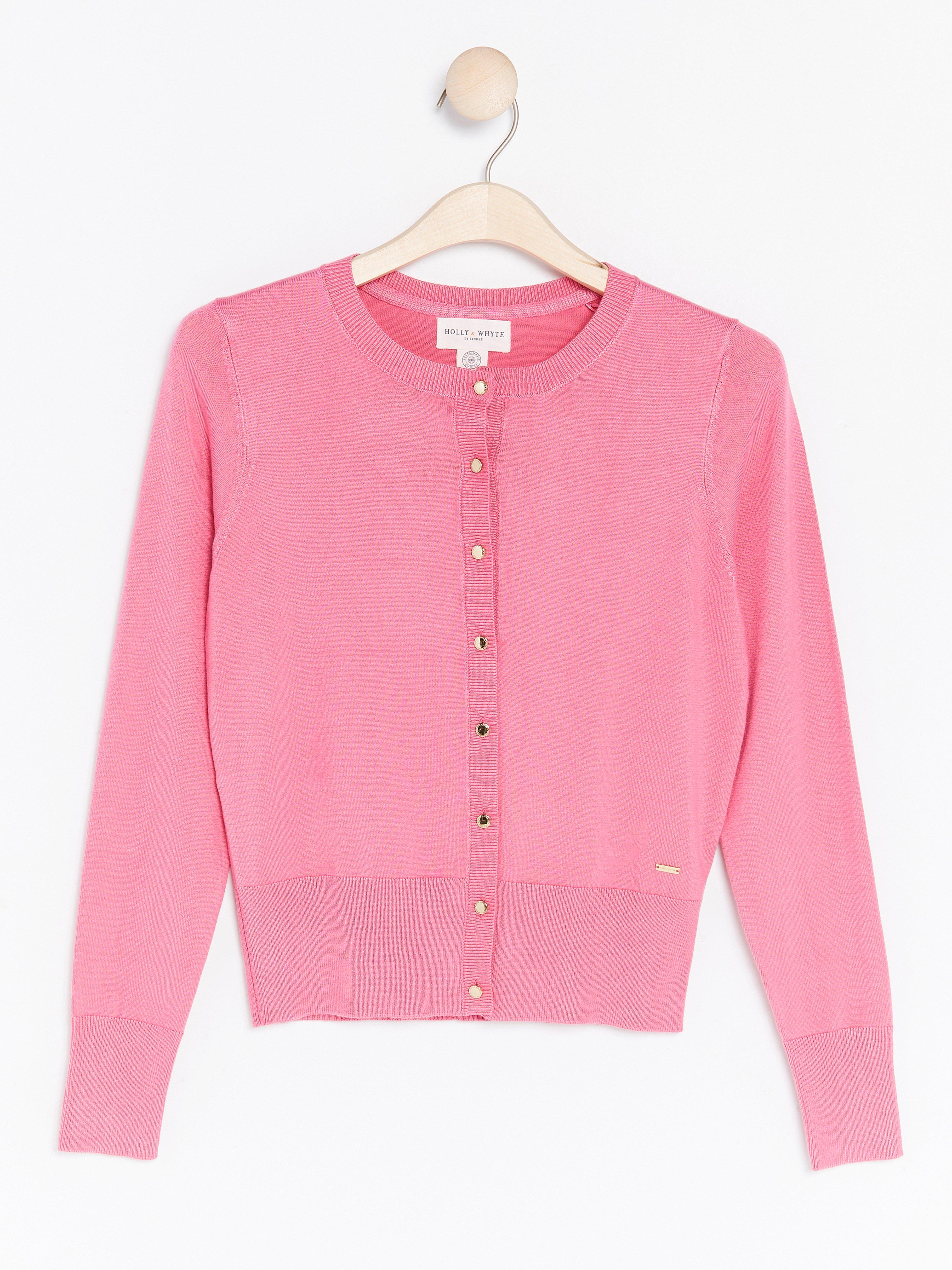 Kardigan - Ženy - Růžová