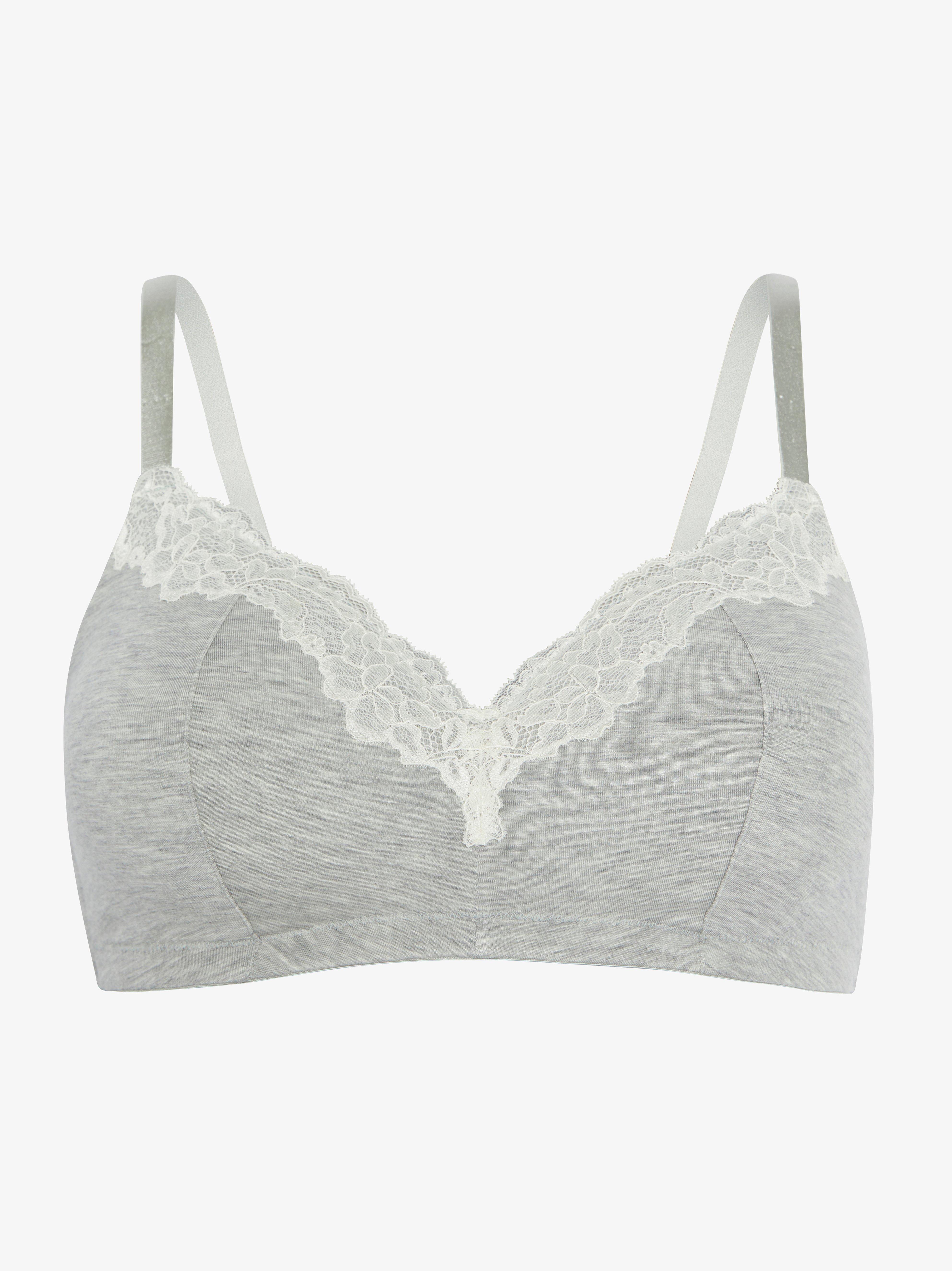 Kaarituettomat rintaliivit - Alusvaatteet - Harmaa