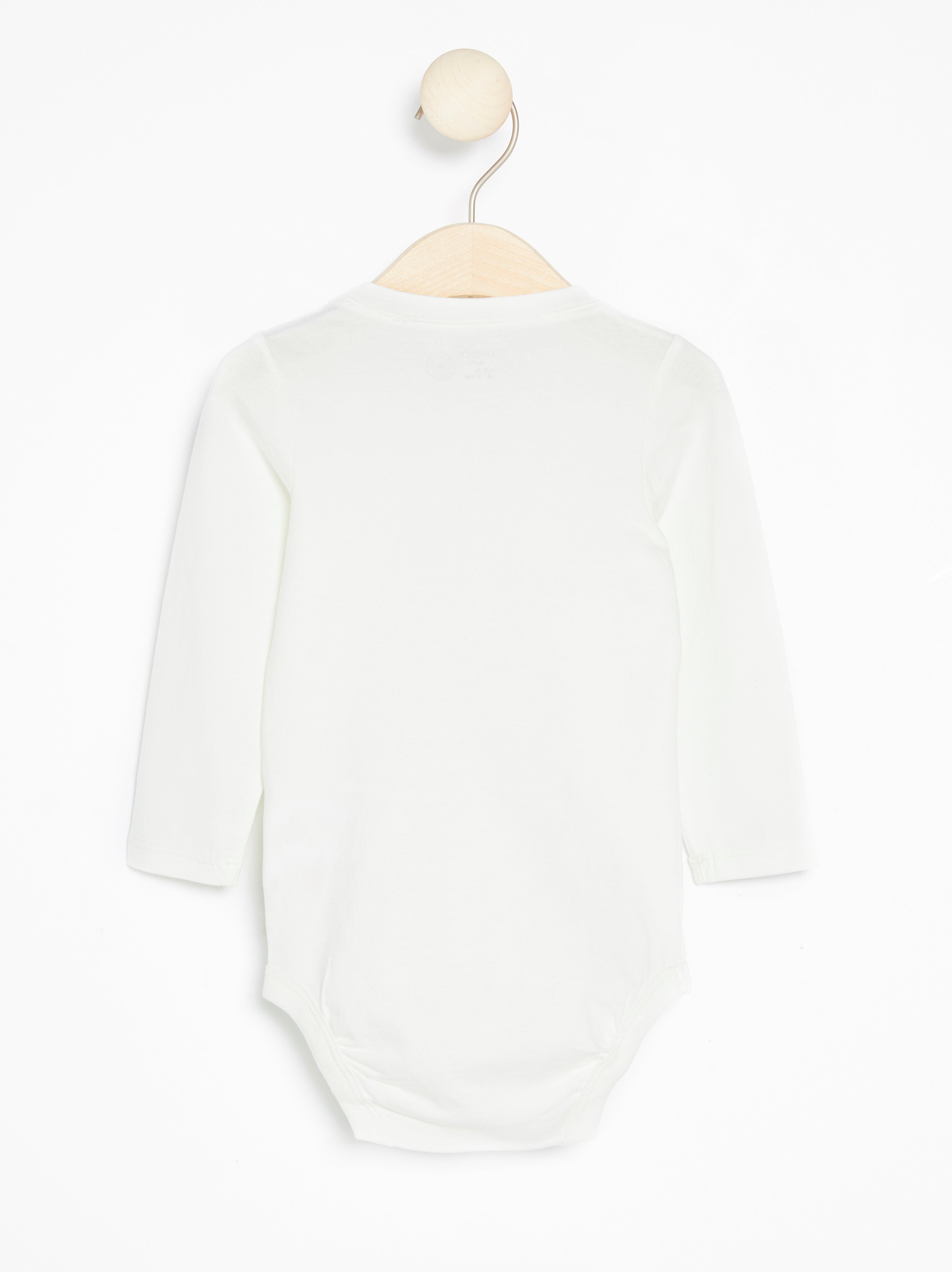 white long sleeve bodysuit