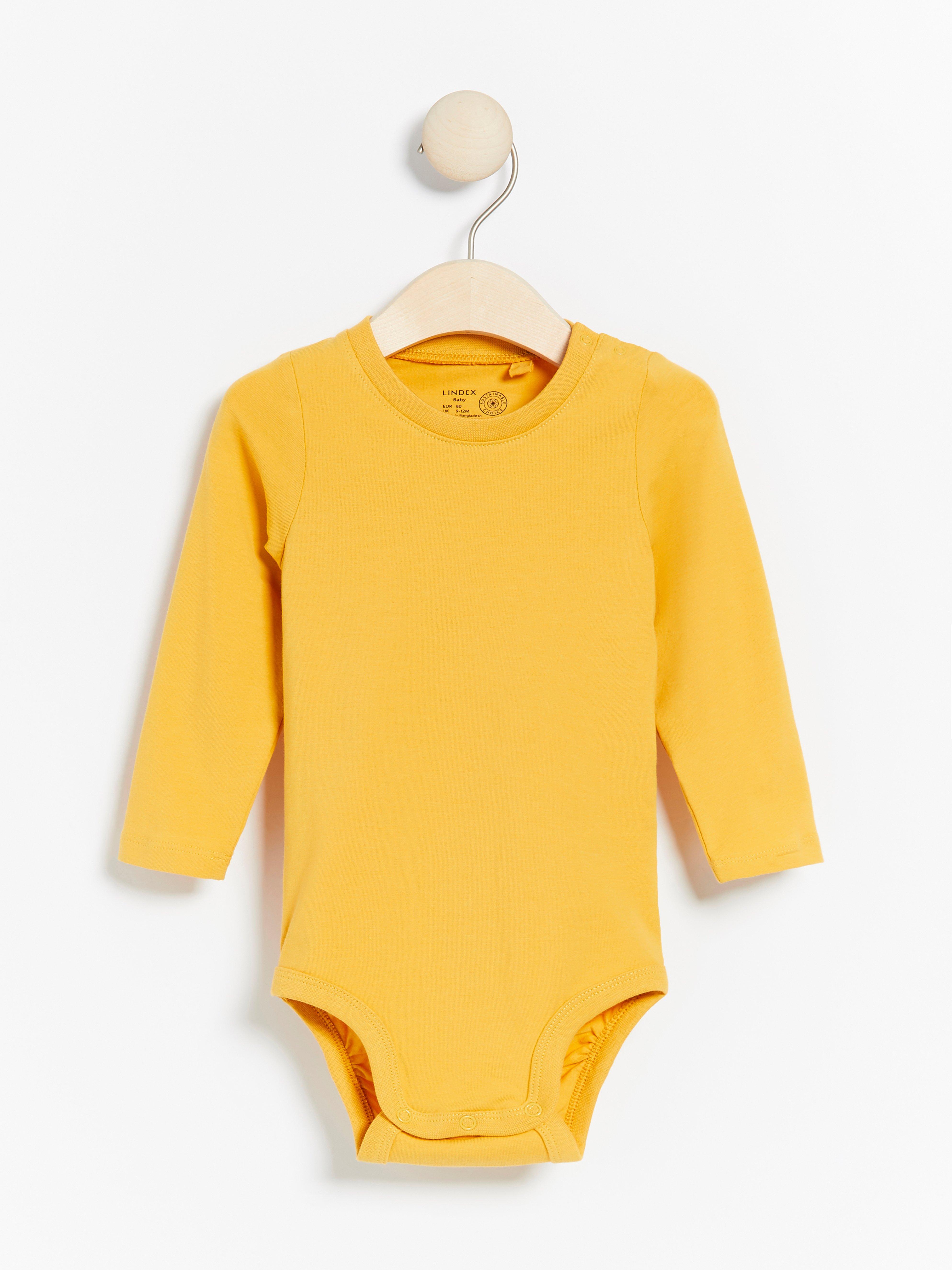 yellow long sleeve bodysuit