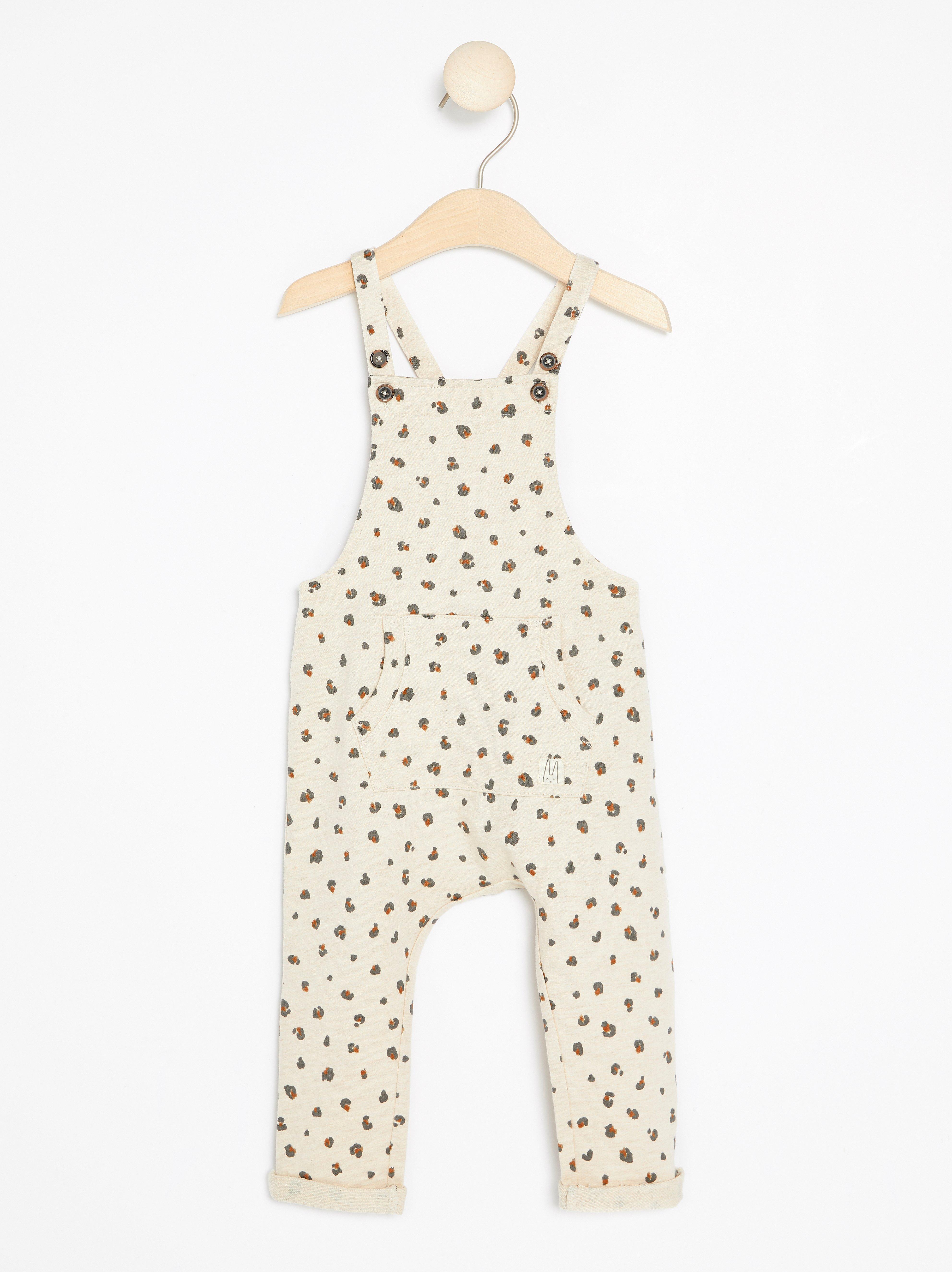 Bib Trousers - Kids Wear - Beige