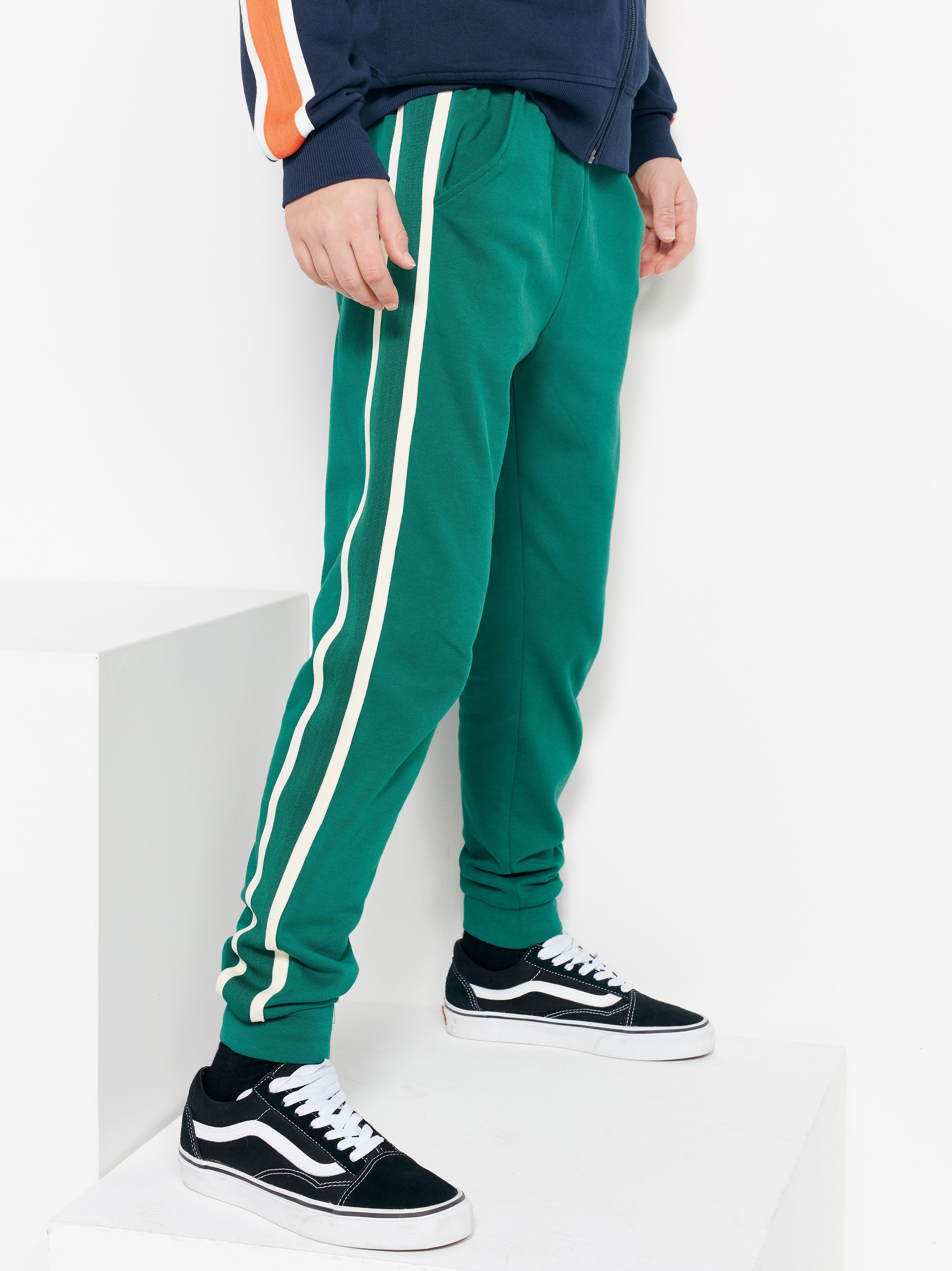 blue green sweatpants