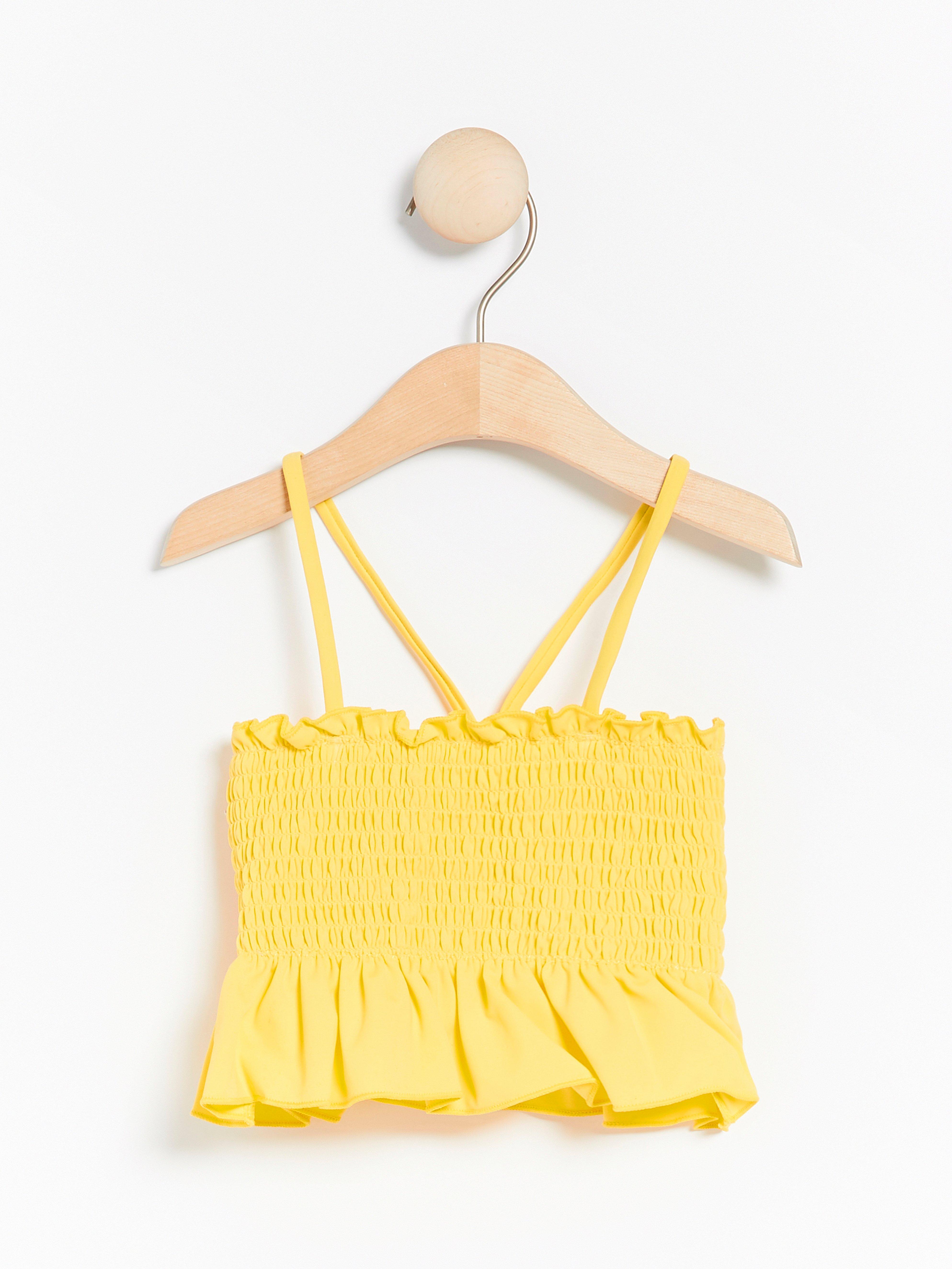 yellow swim top