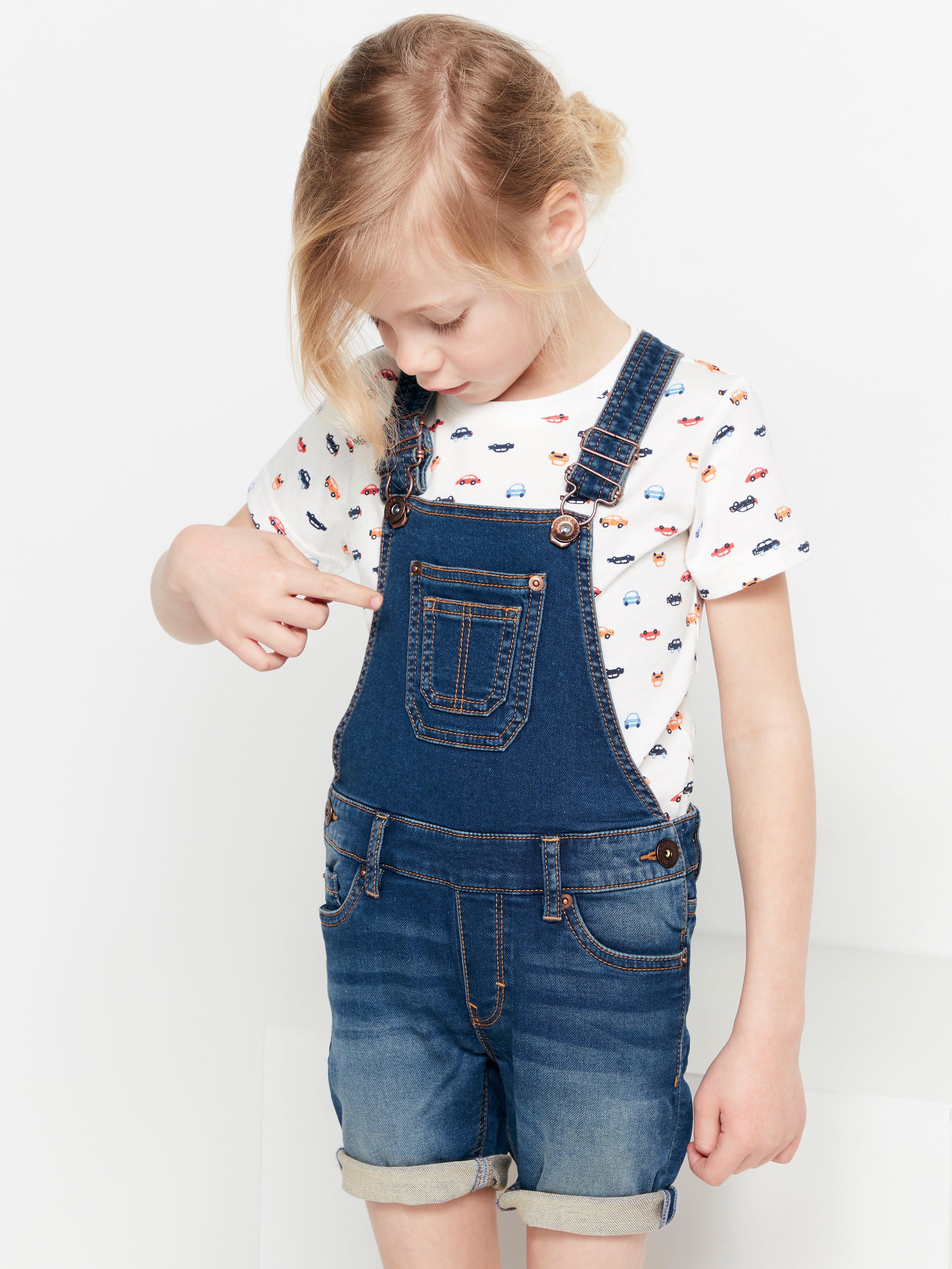 dungaree shorts