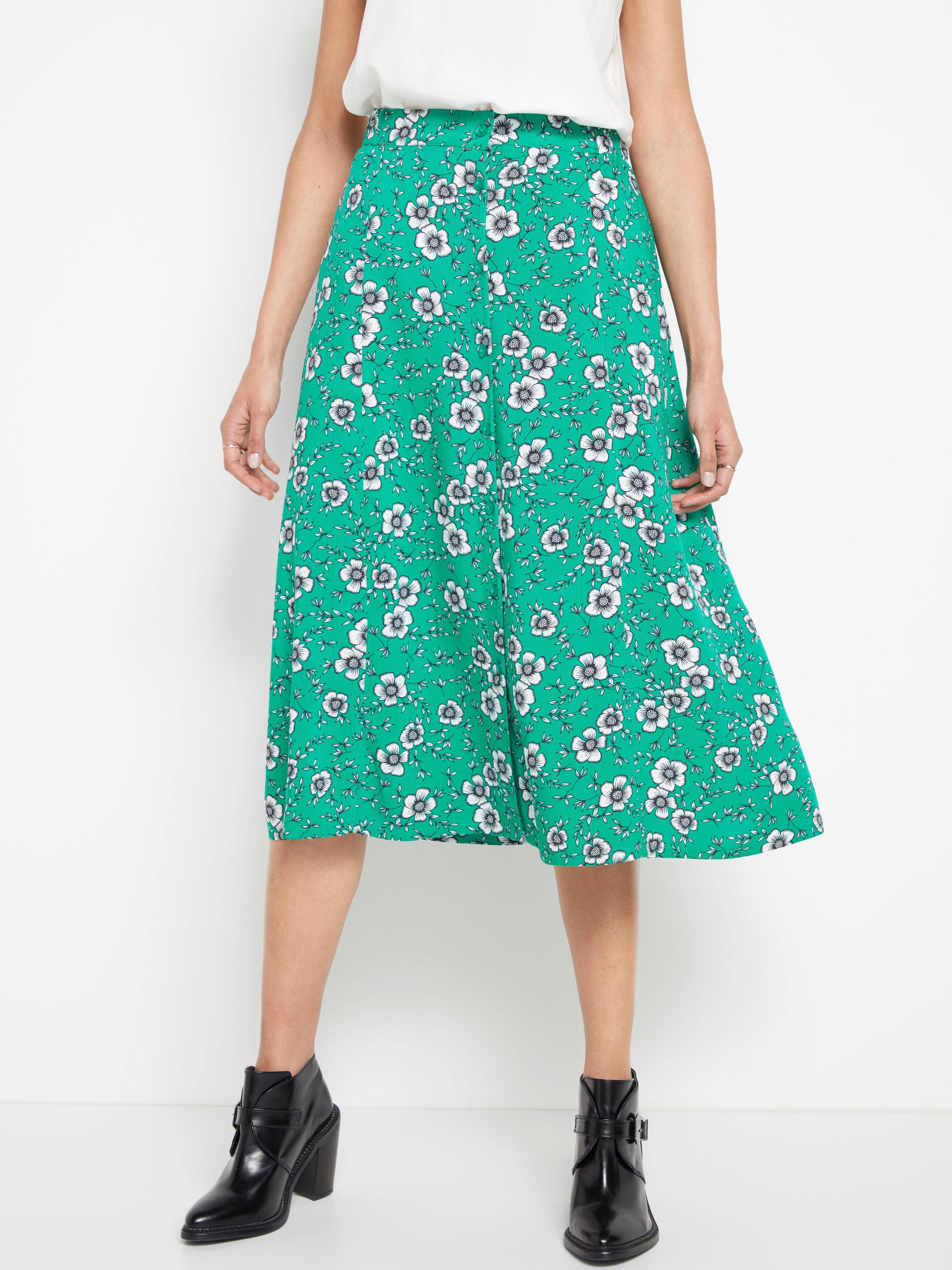 Viscose Skirt with Buttons | Lindex Europe
