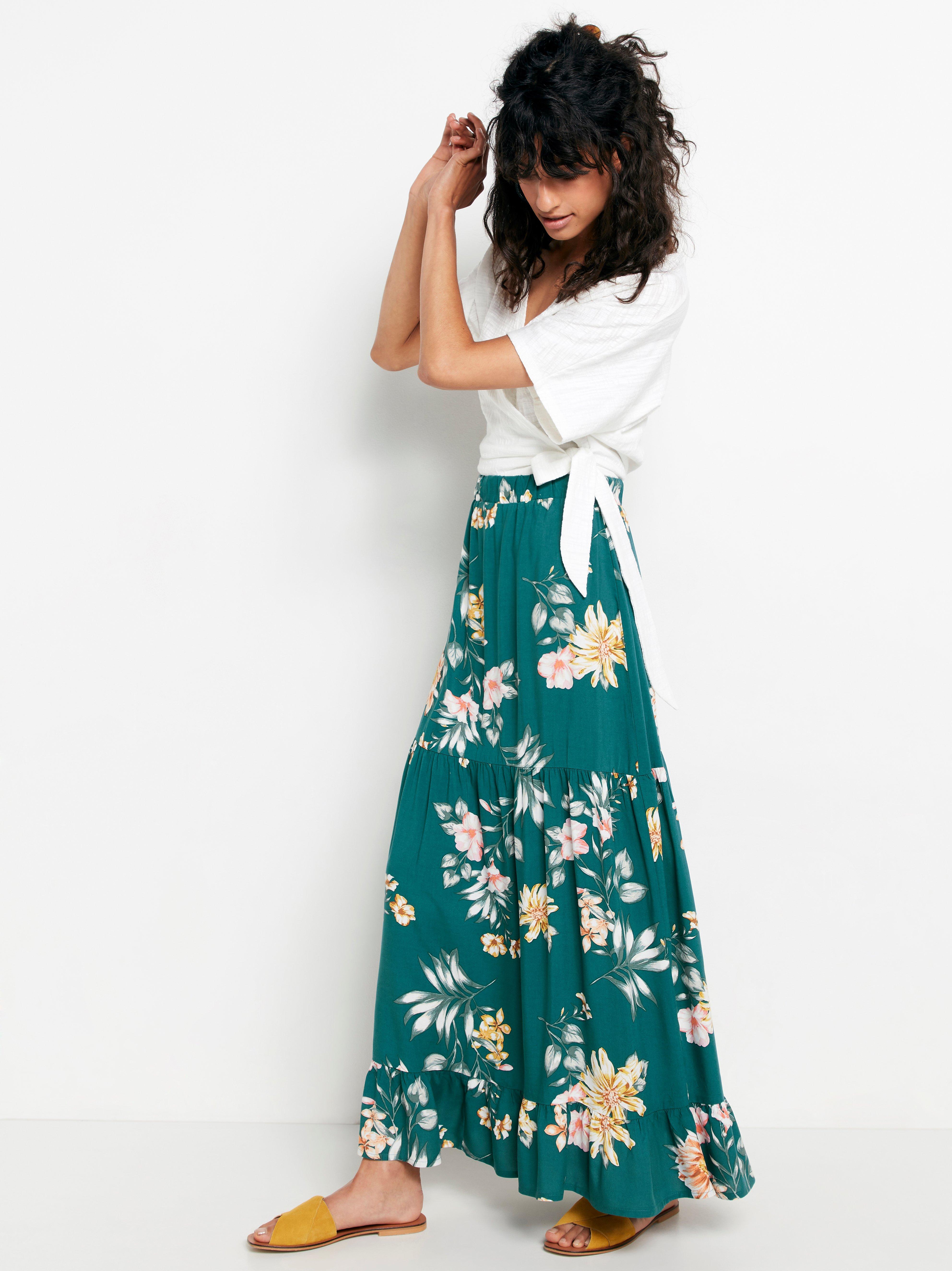 Maxi 2024 skirt viscose