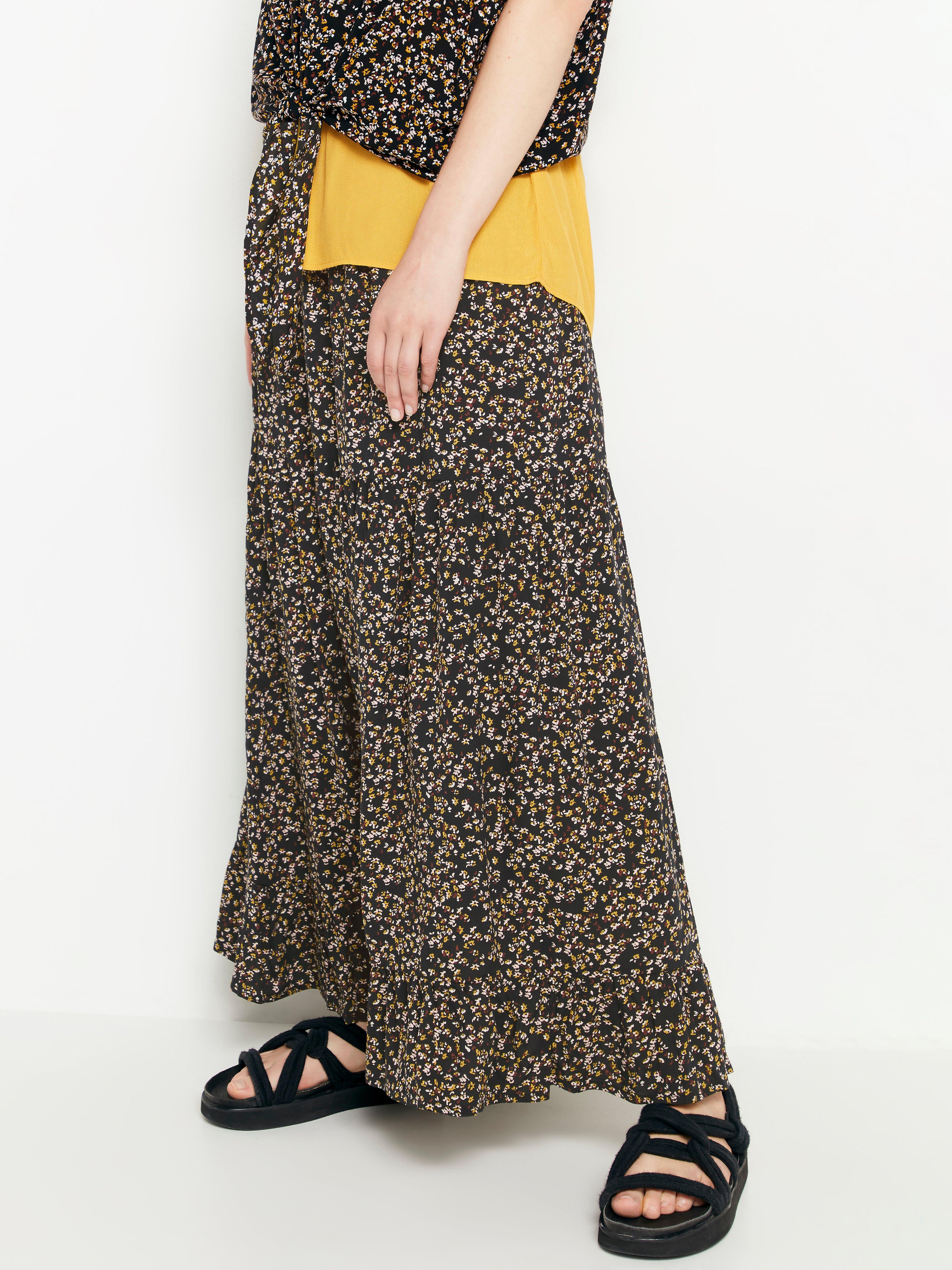 viscose maxi skirt