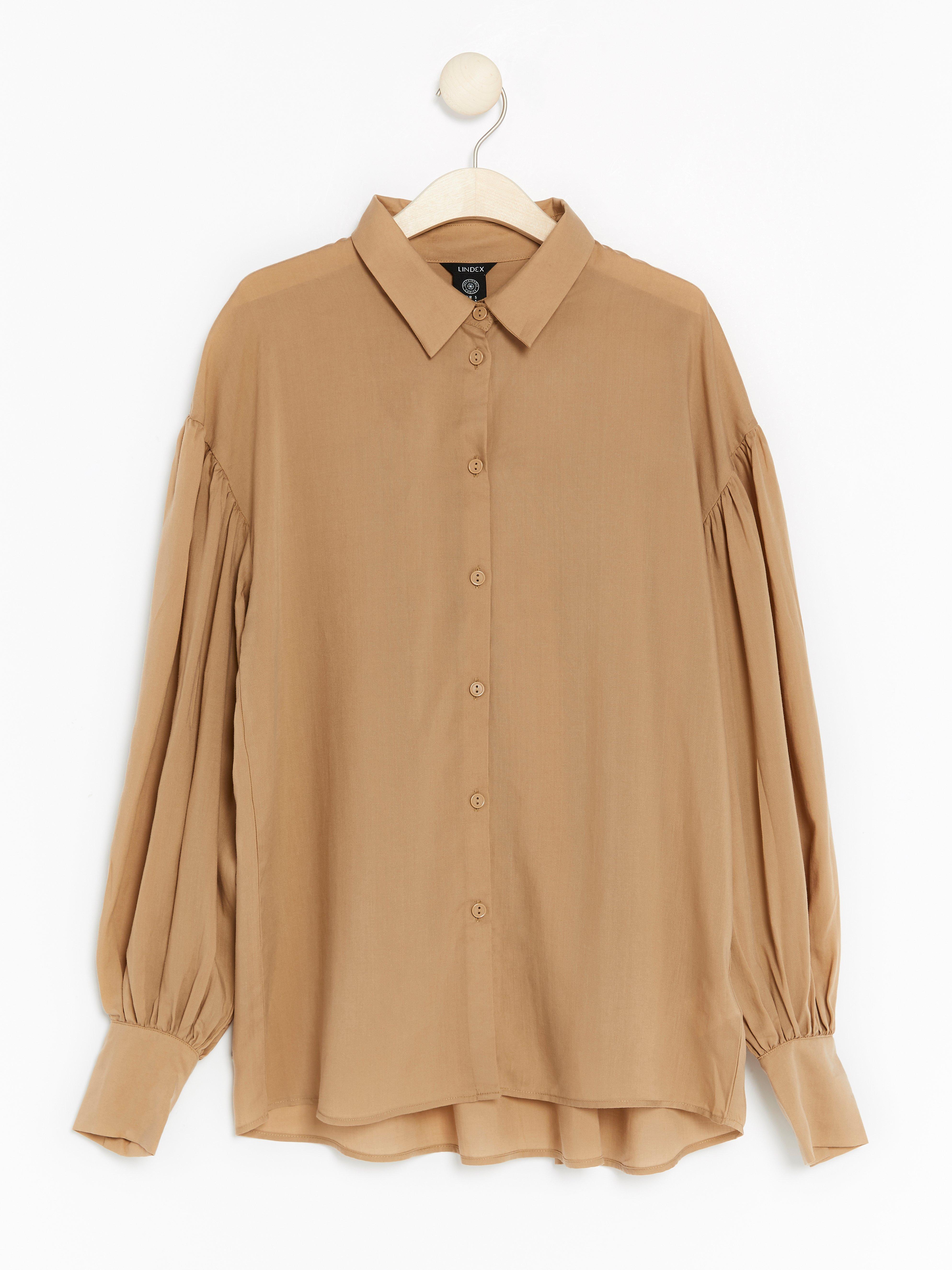 Bluse - Dame - Beige