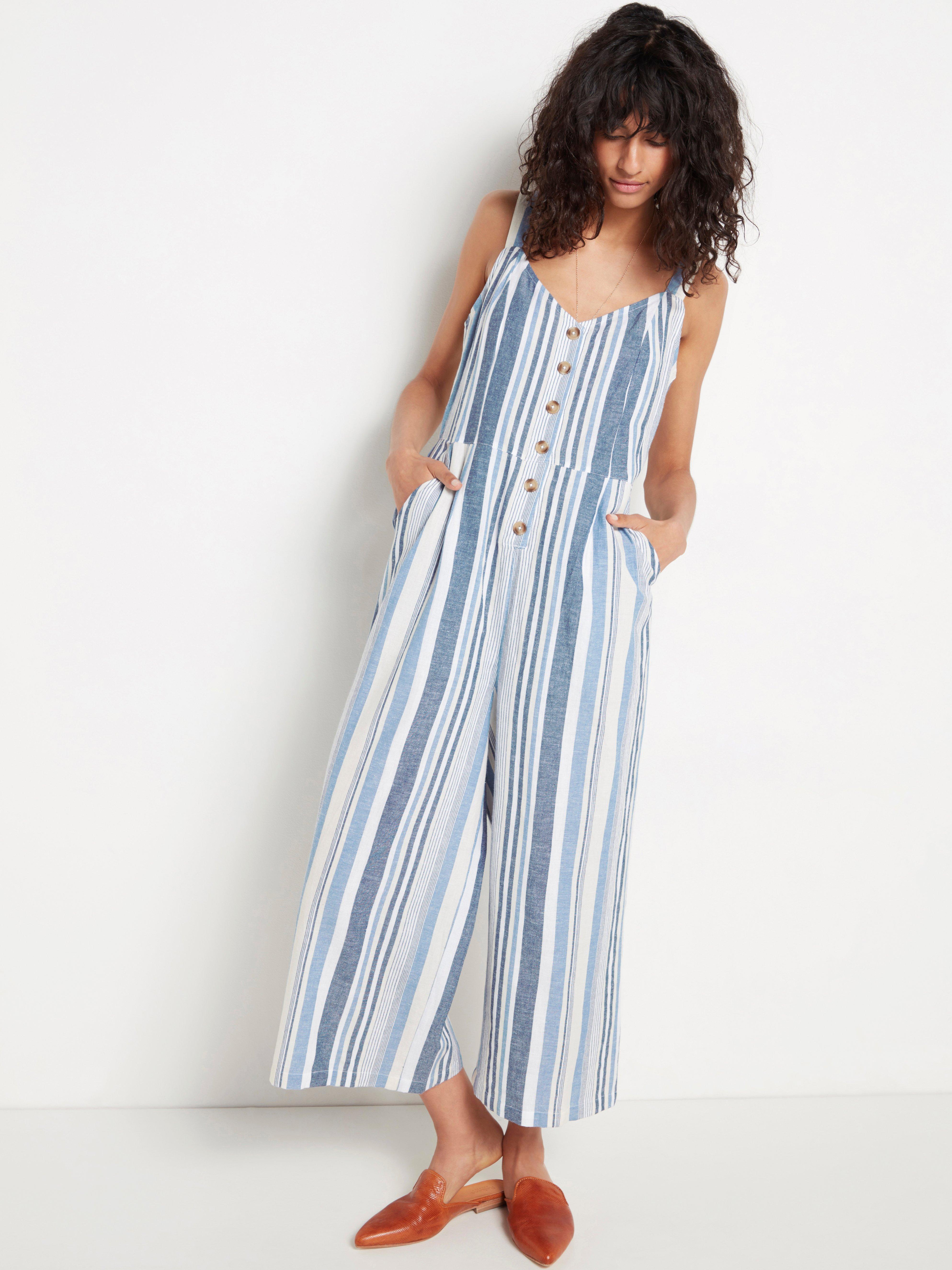 cotton blend jumpsuit