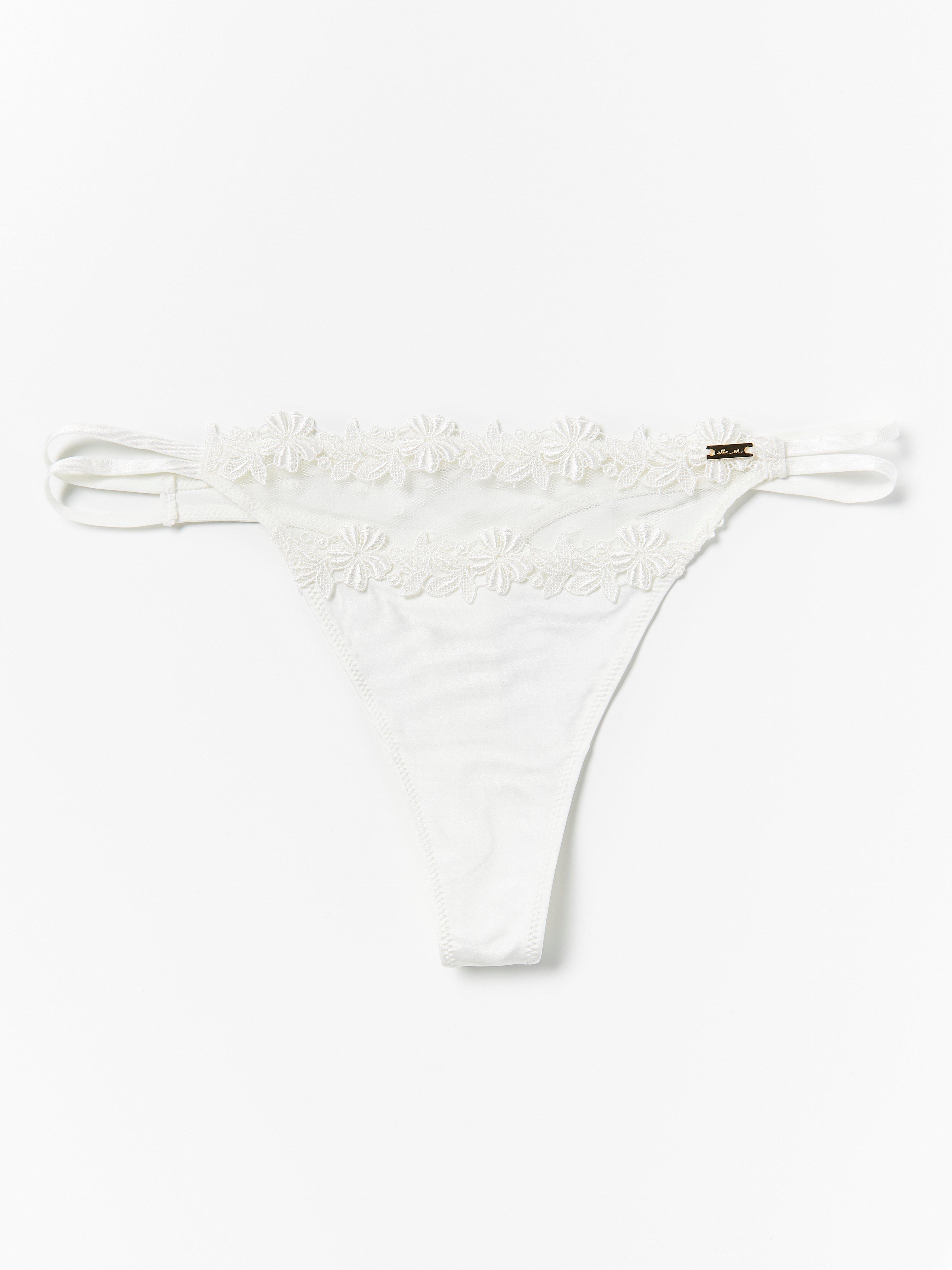 Stringtrosa låg - Underkläder - Vit