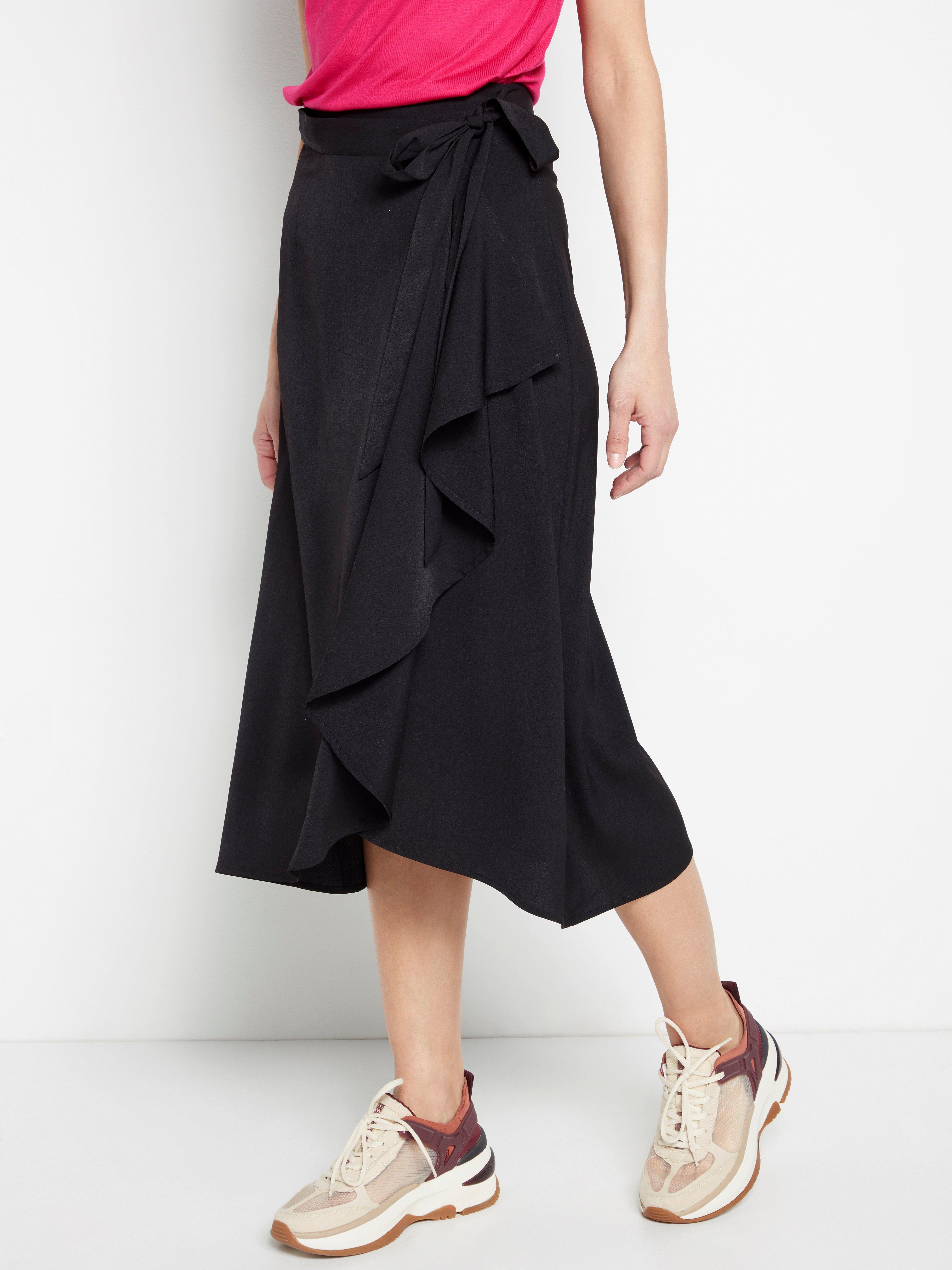 Flounce hot sale wrap skirt