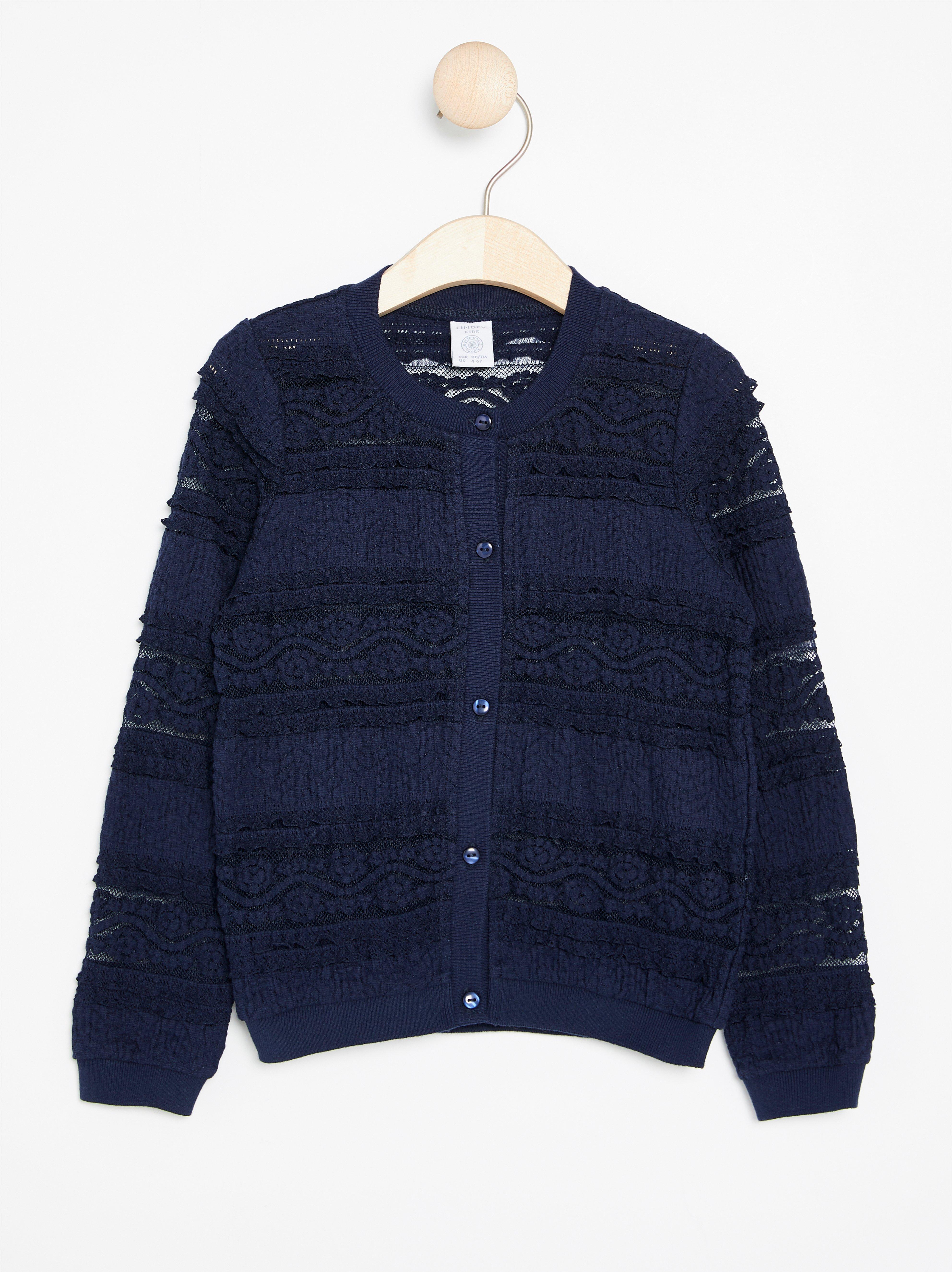 Cardigan - Barn - Blå