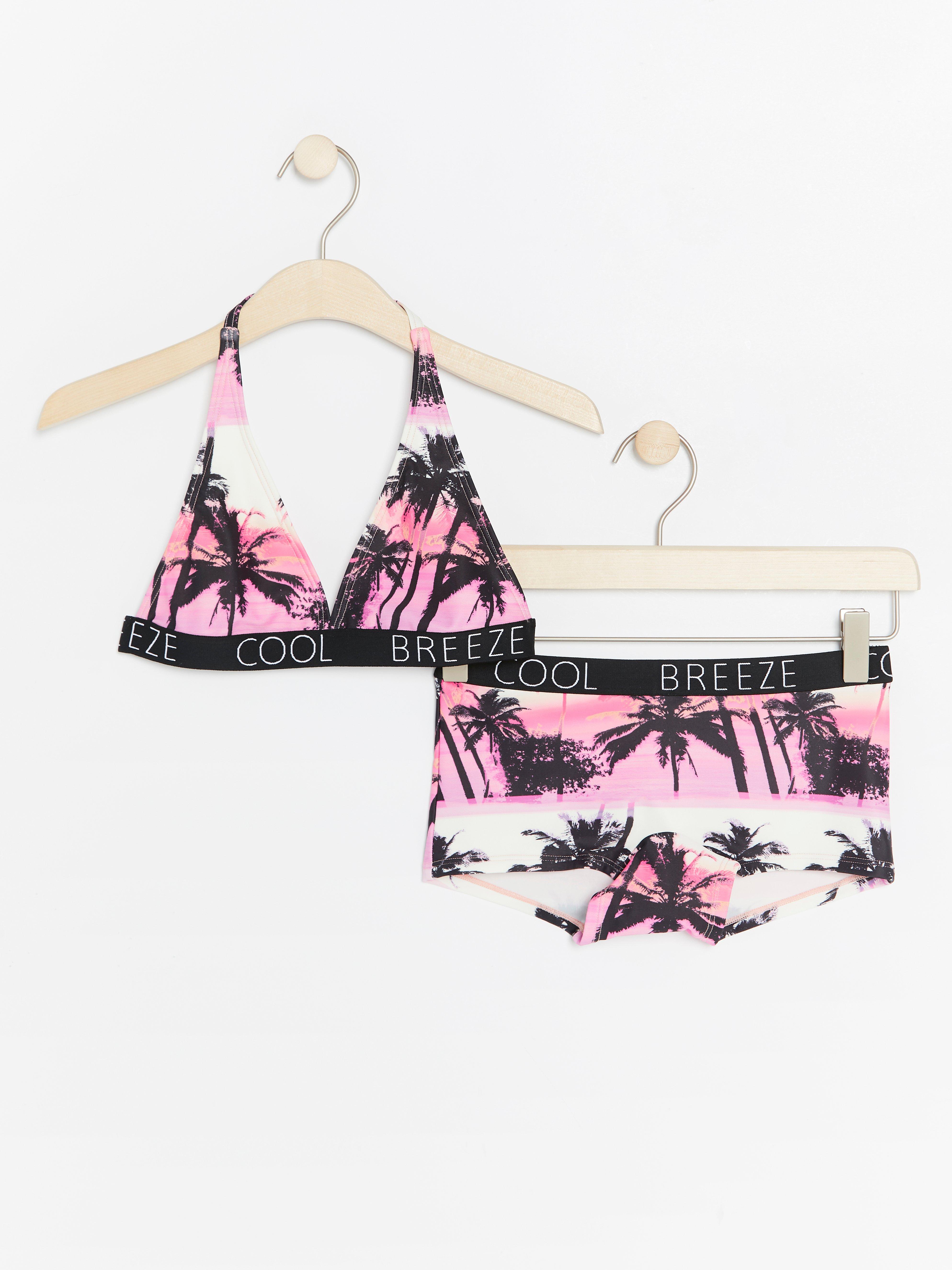 palm tree bikini top