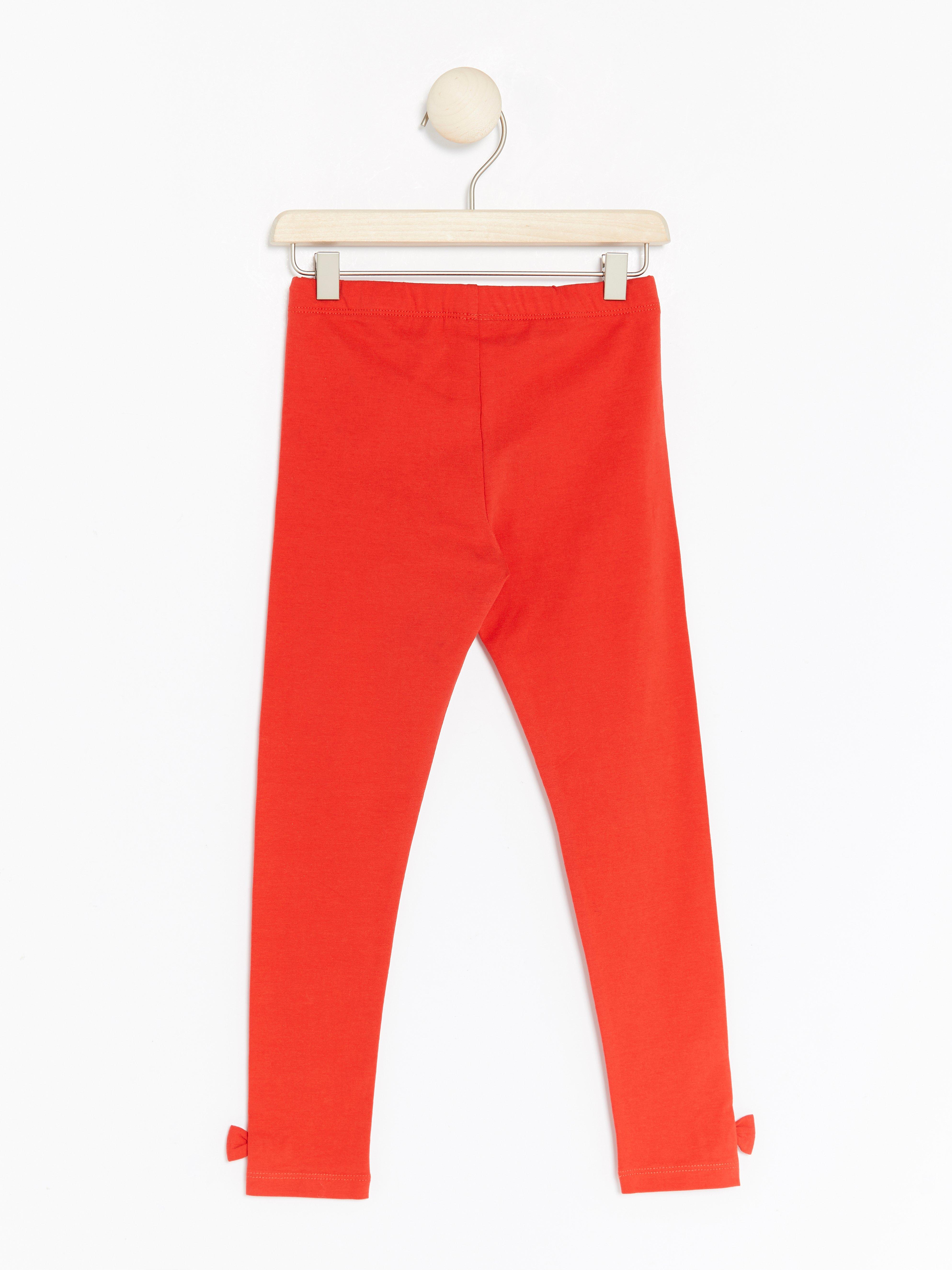 Leggings - Barn - Röd
