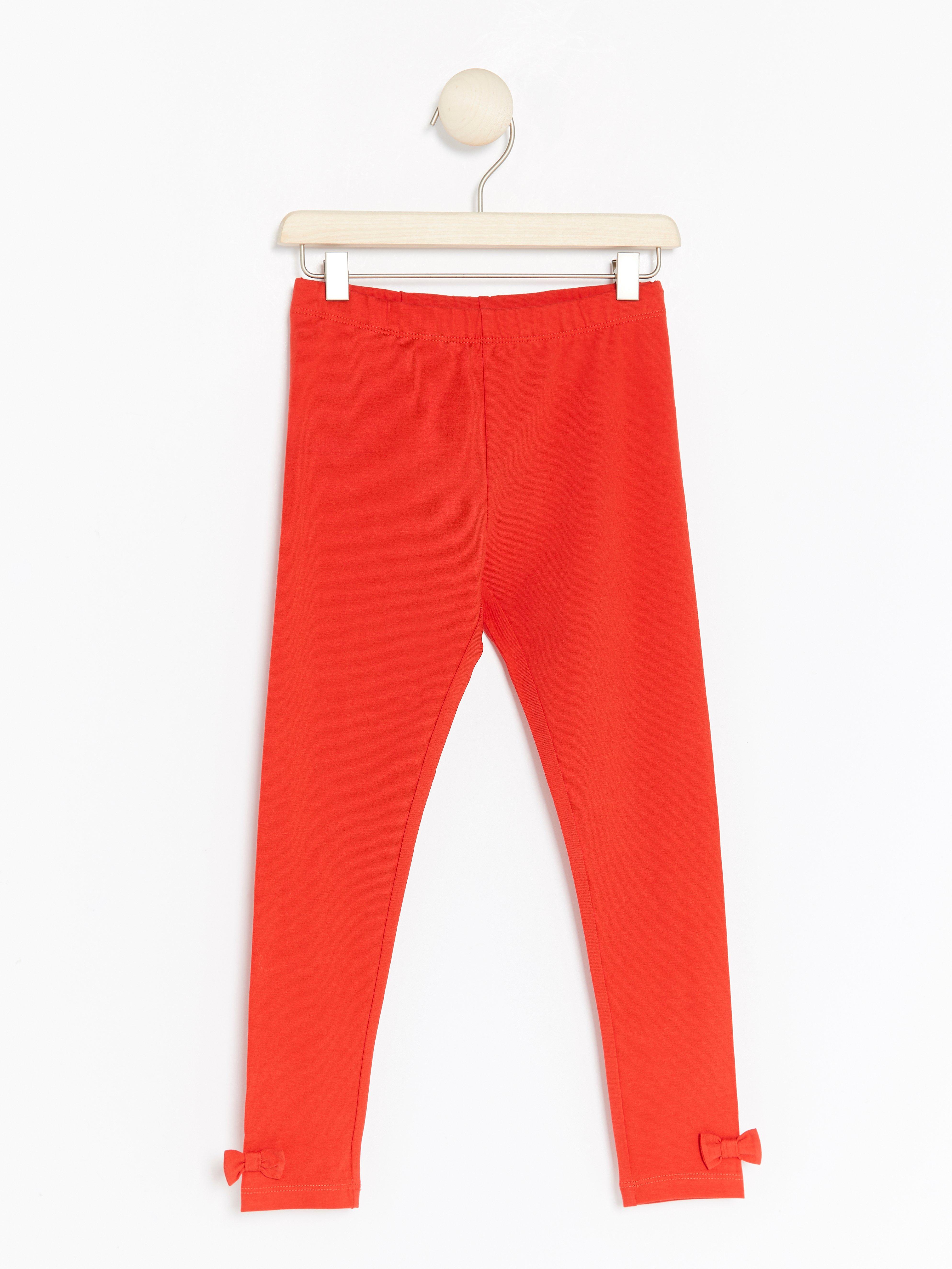 Leggings - Barn - Röd