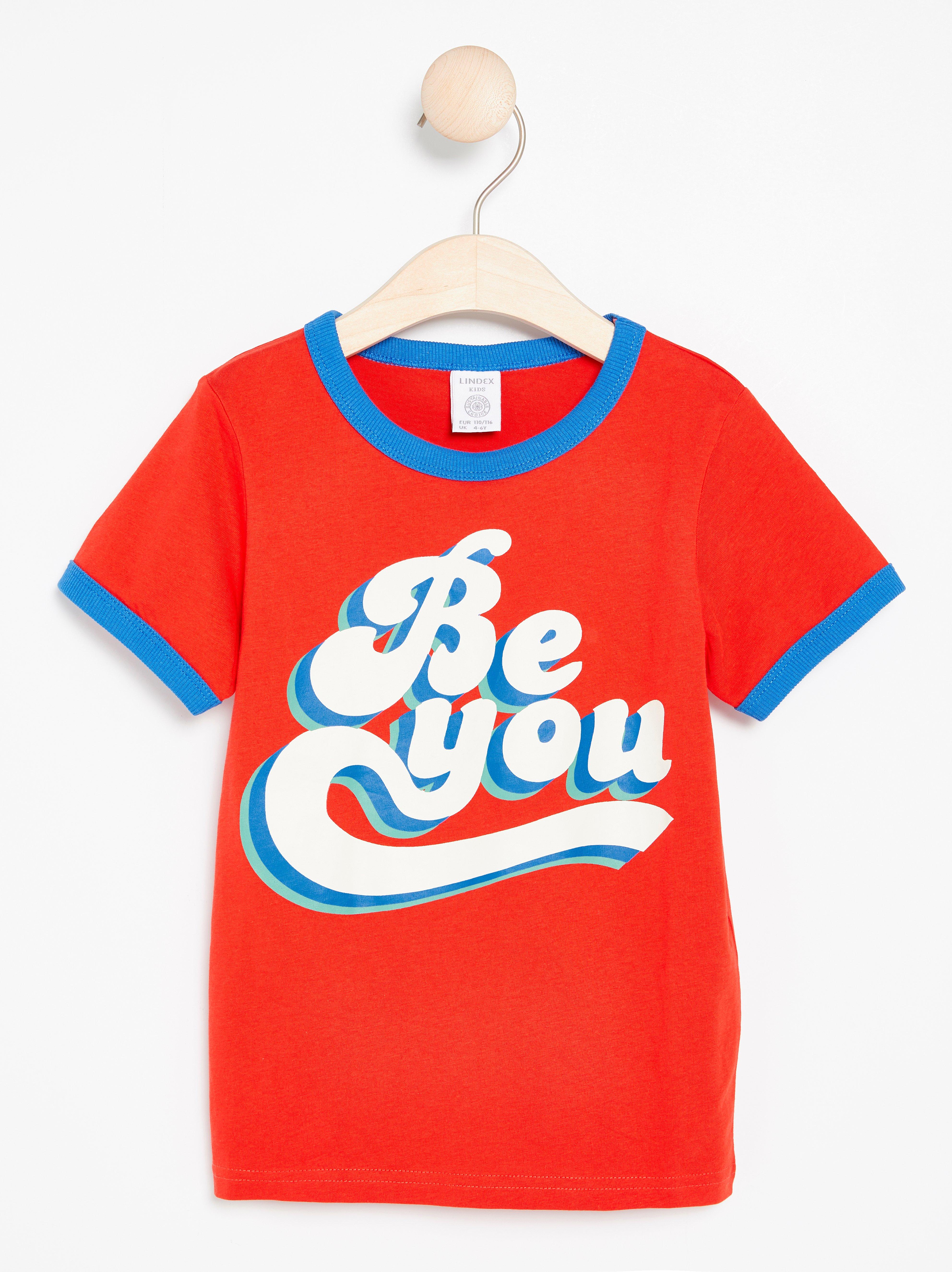 T-shirt - Barn - Röd