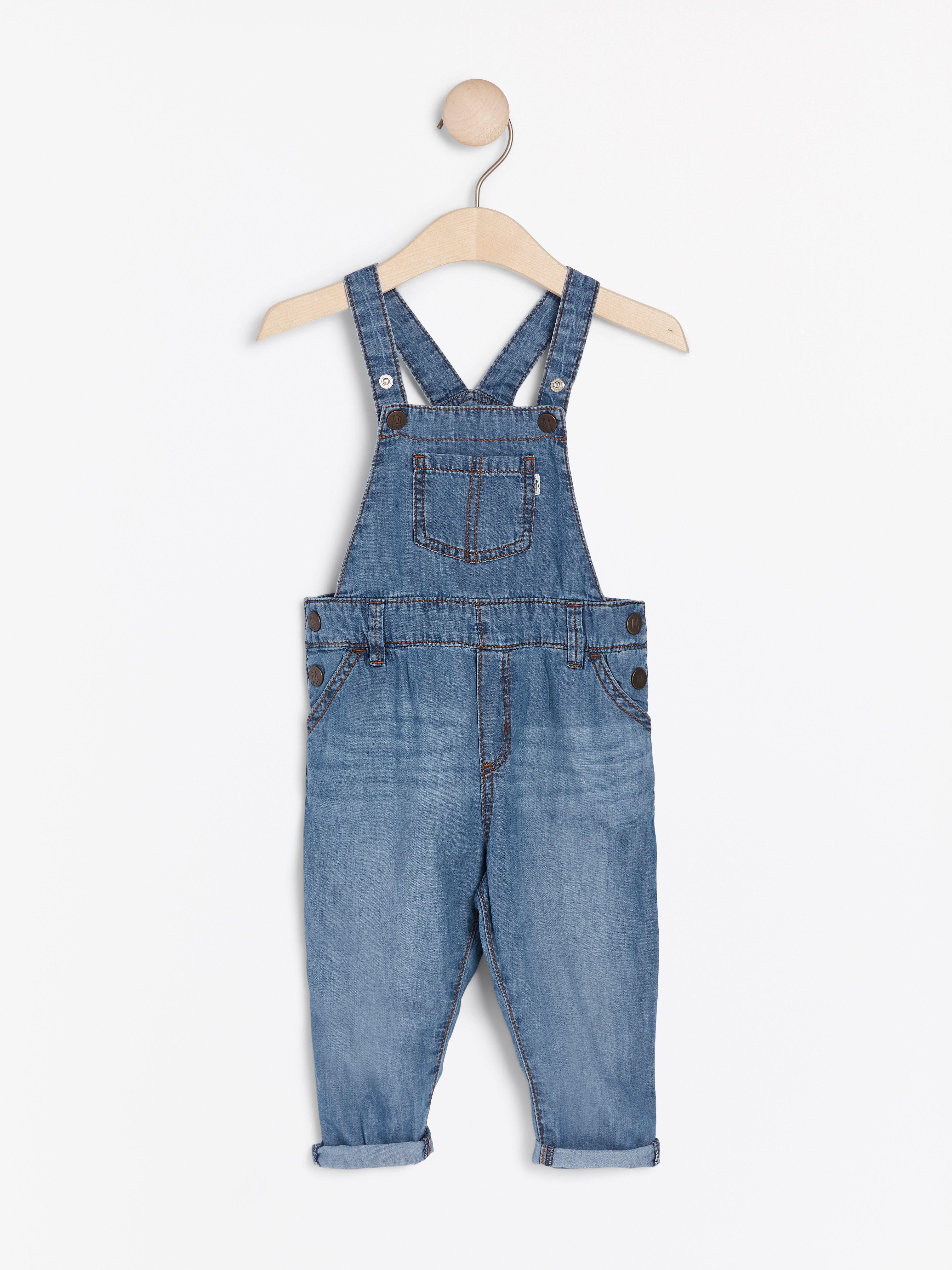 Jeans hängselbyxa
