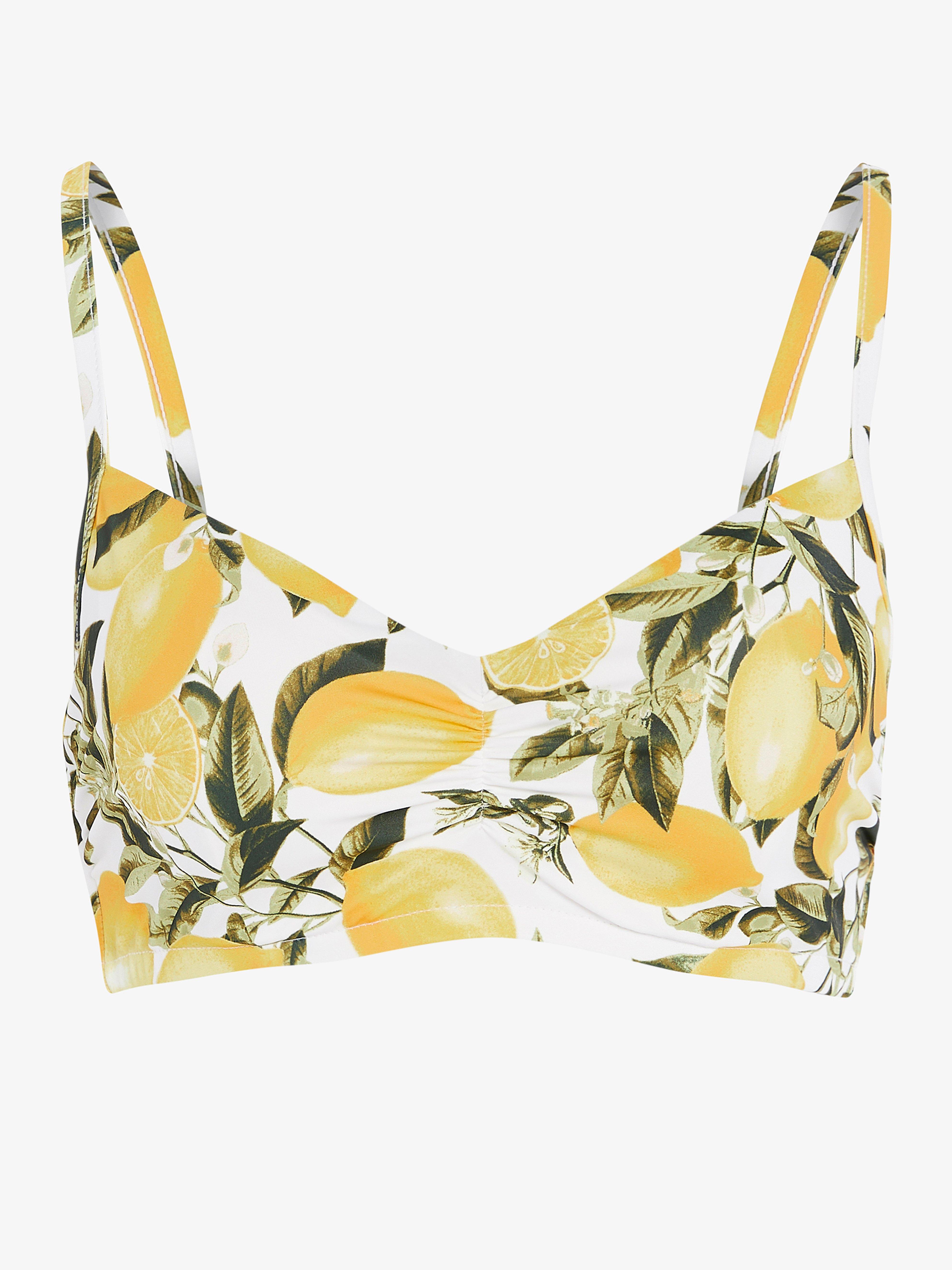 lemon colour bikini