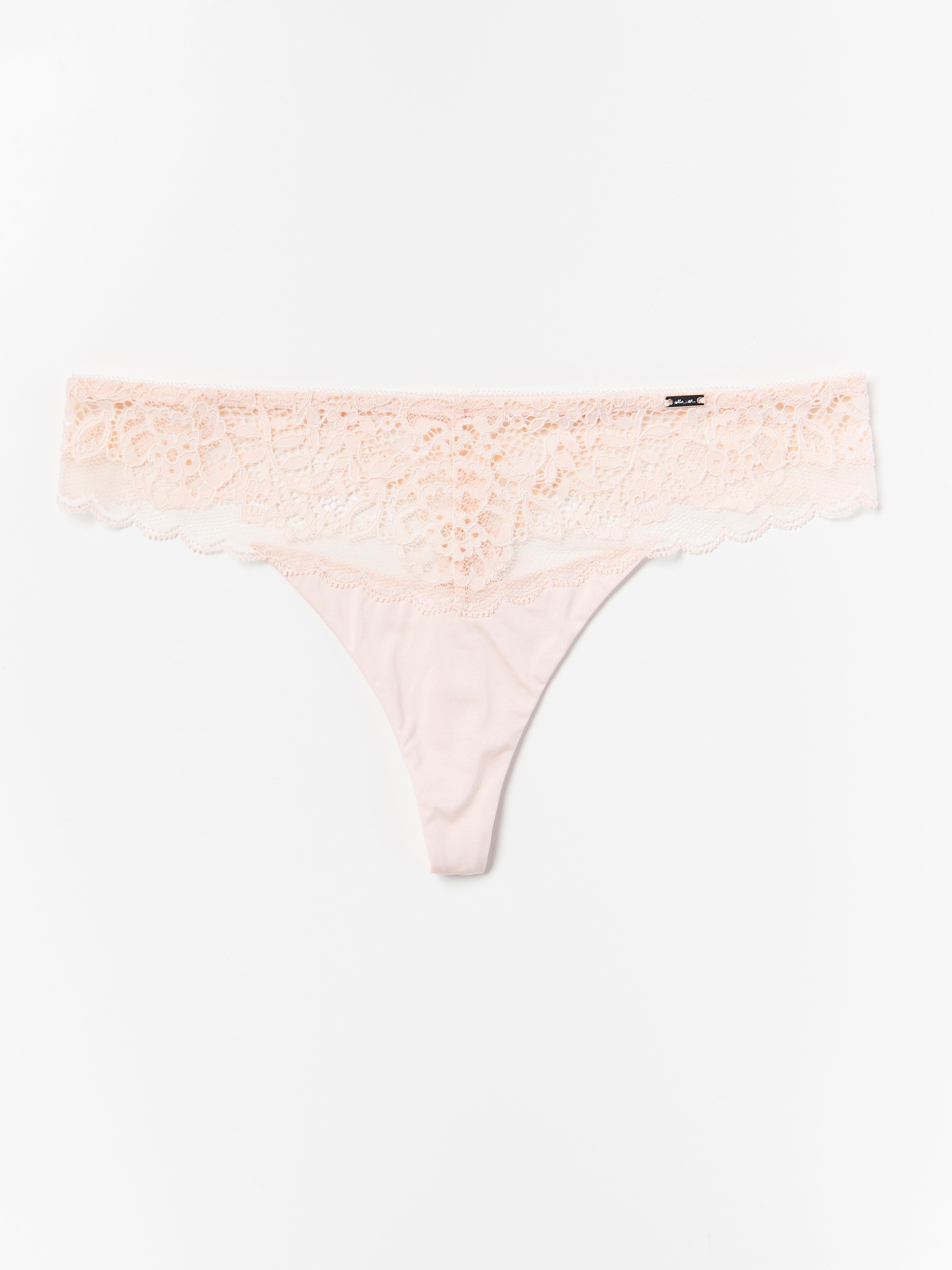 Stringtruse med lavt liv - Undertøy - Rosa