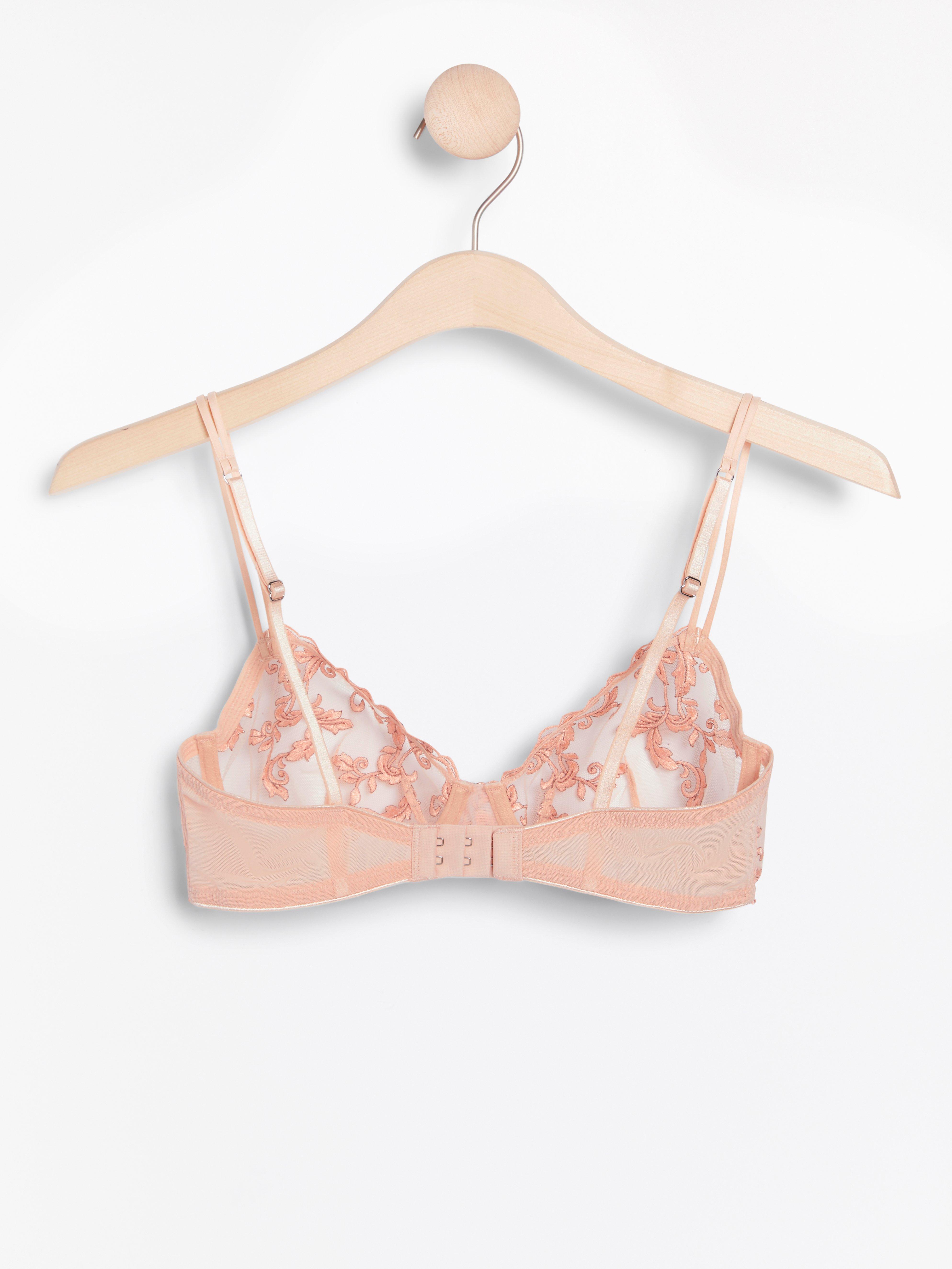 Unpadded Bra - Lingerie - Pink