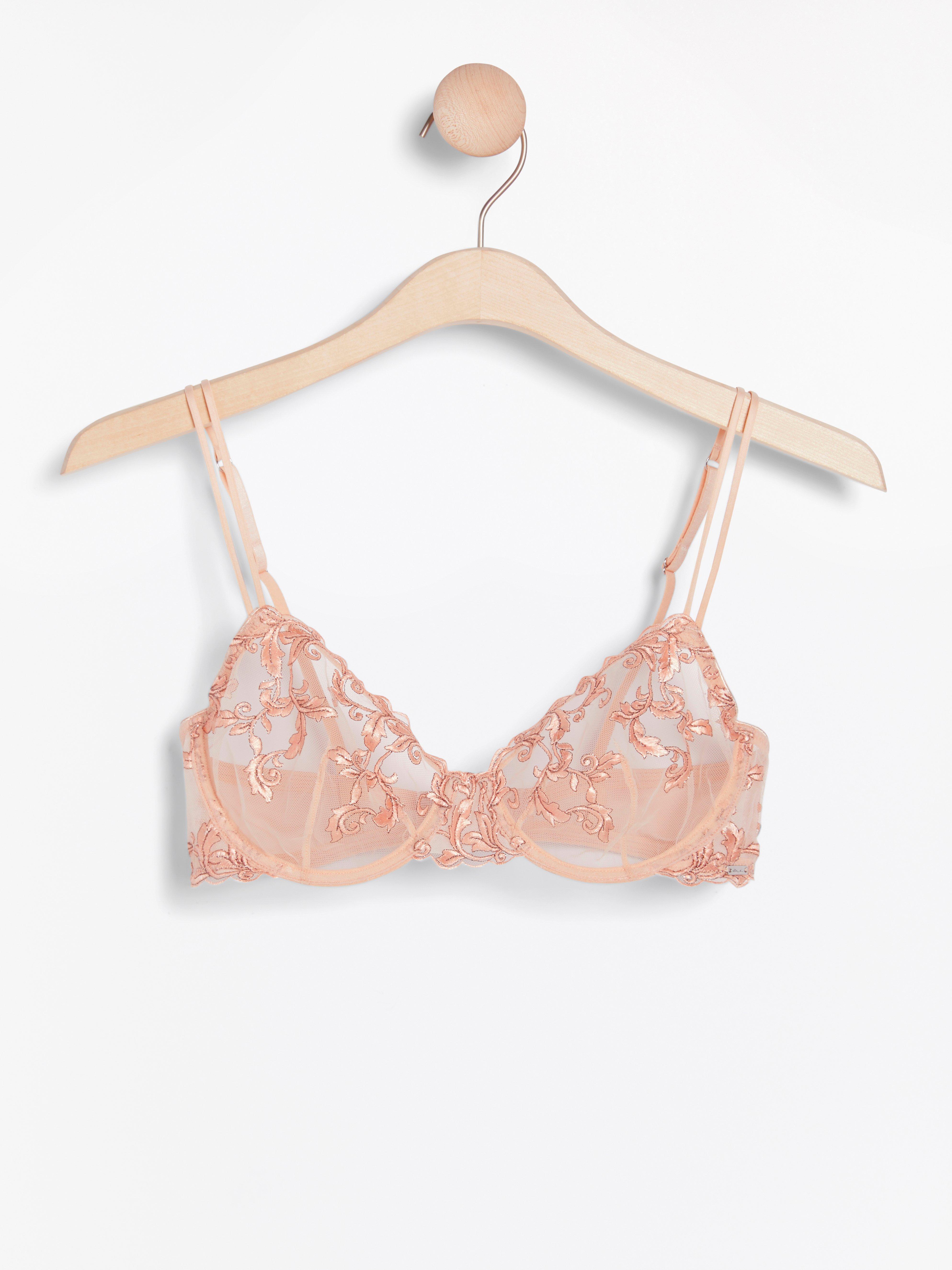 Unpadded Bra - Lingerie - Pink