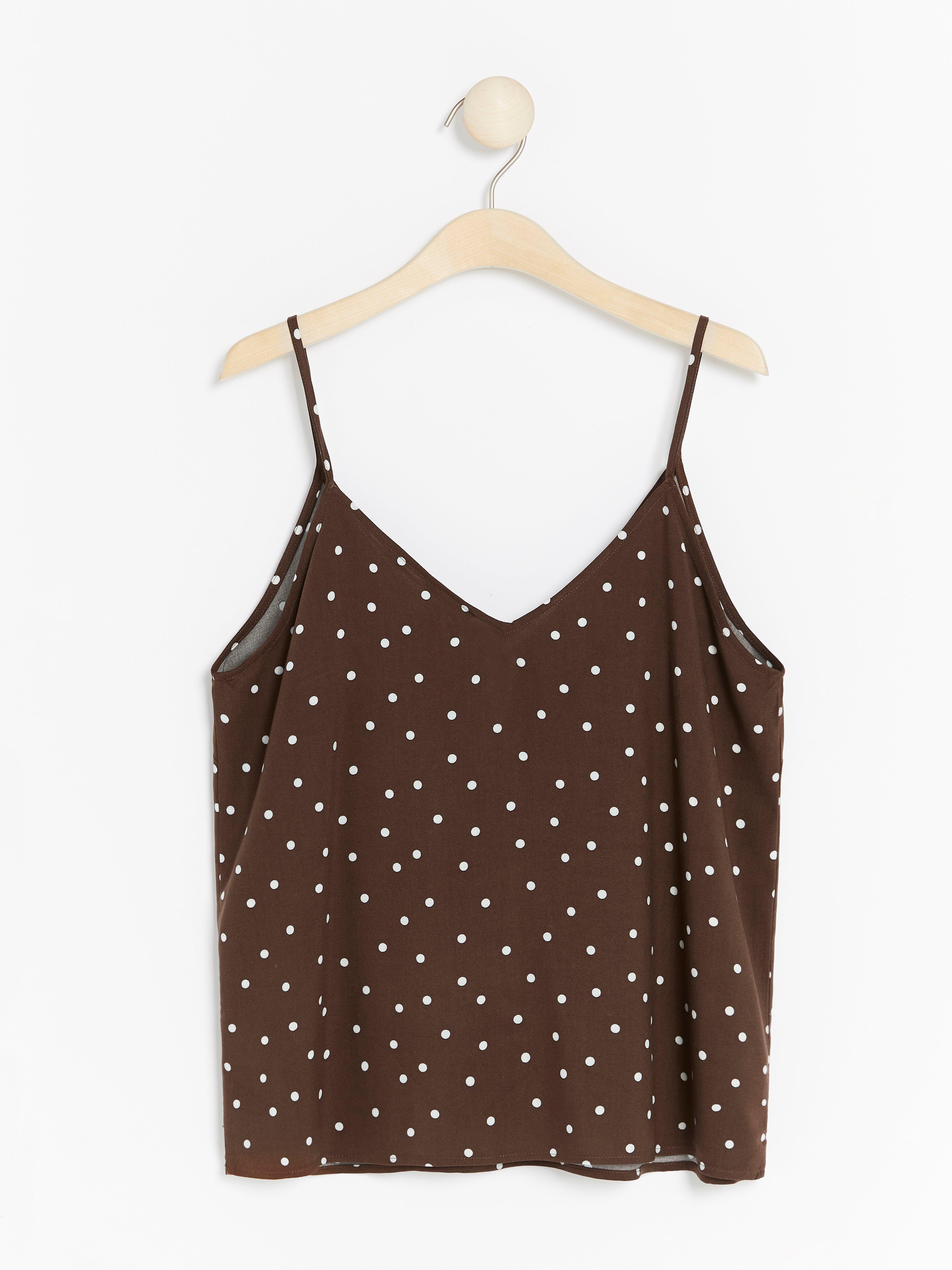 Brown Polka Dot Camisole | Lindex
