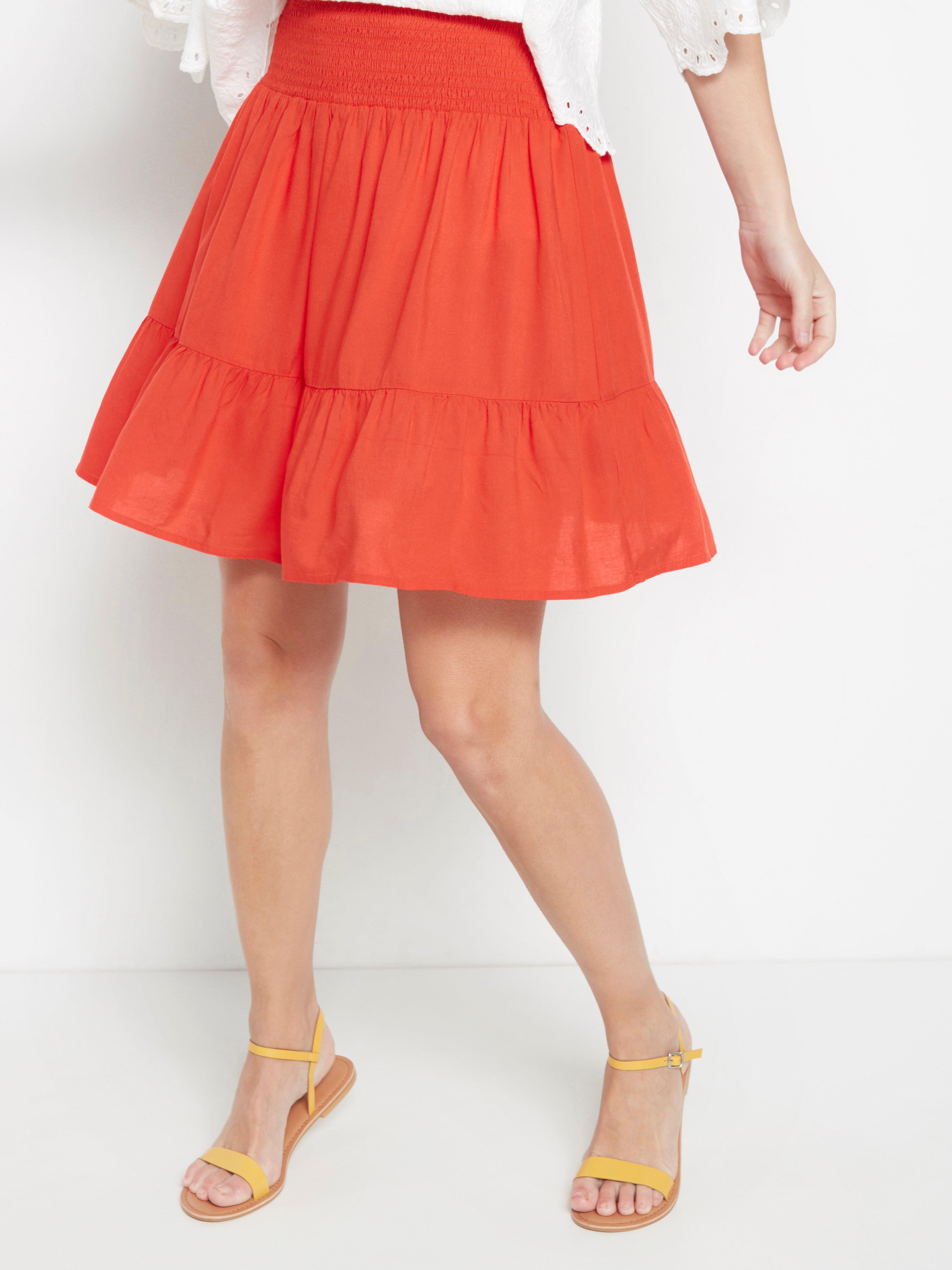 Short skirt with flounce Lindex Latvia