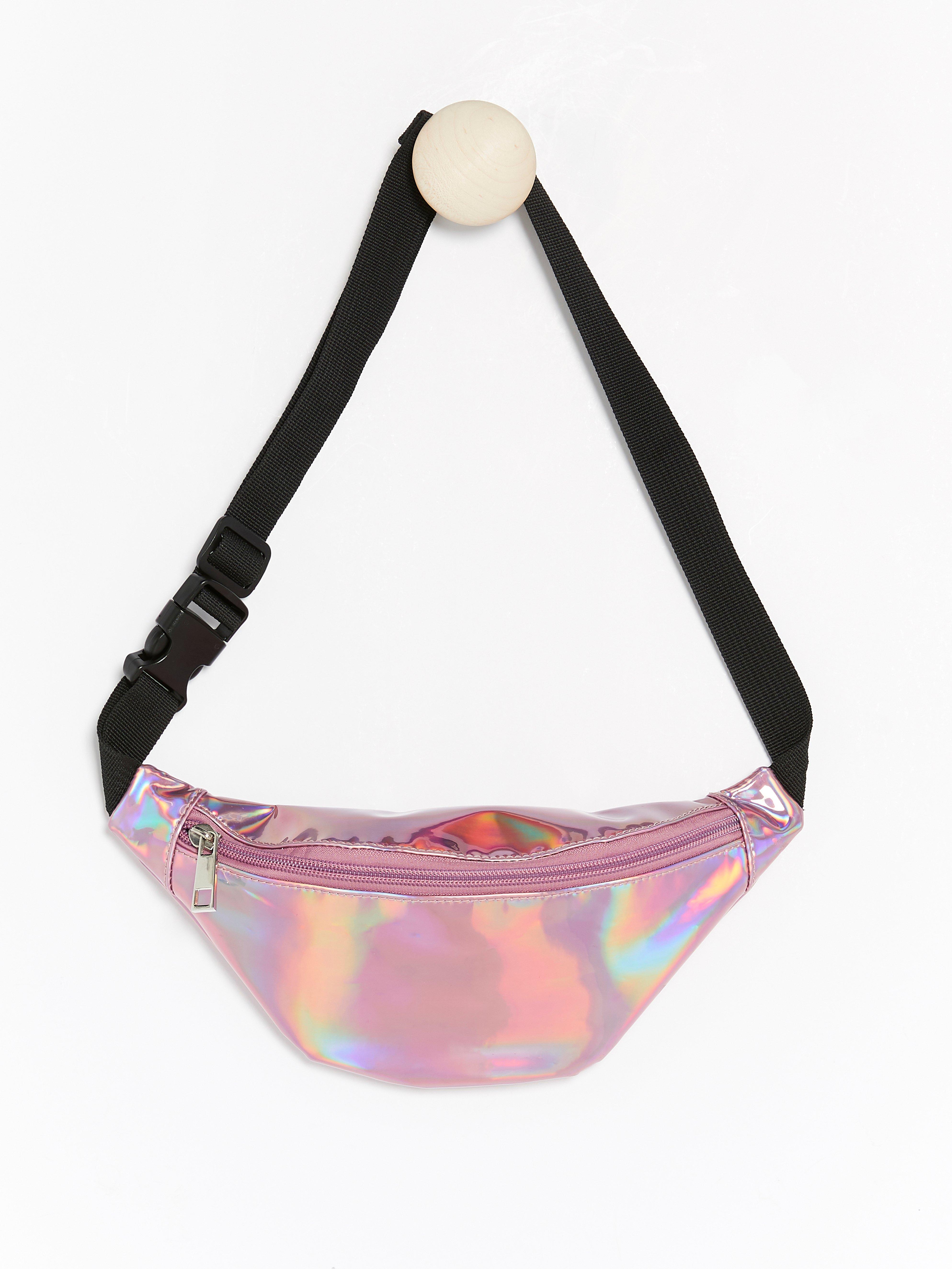 shiny bum bag