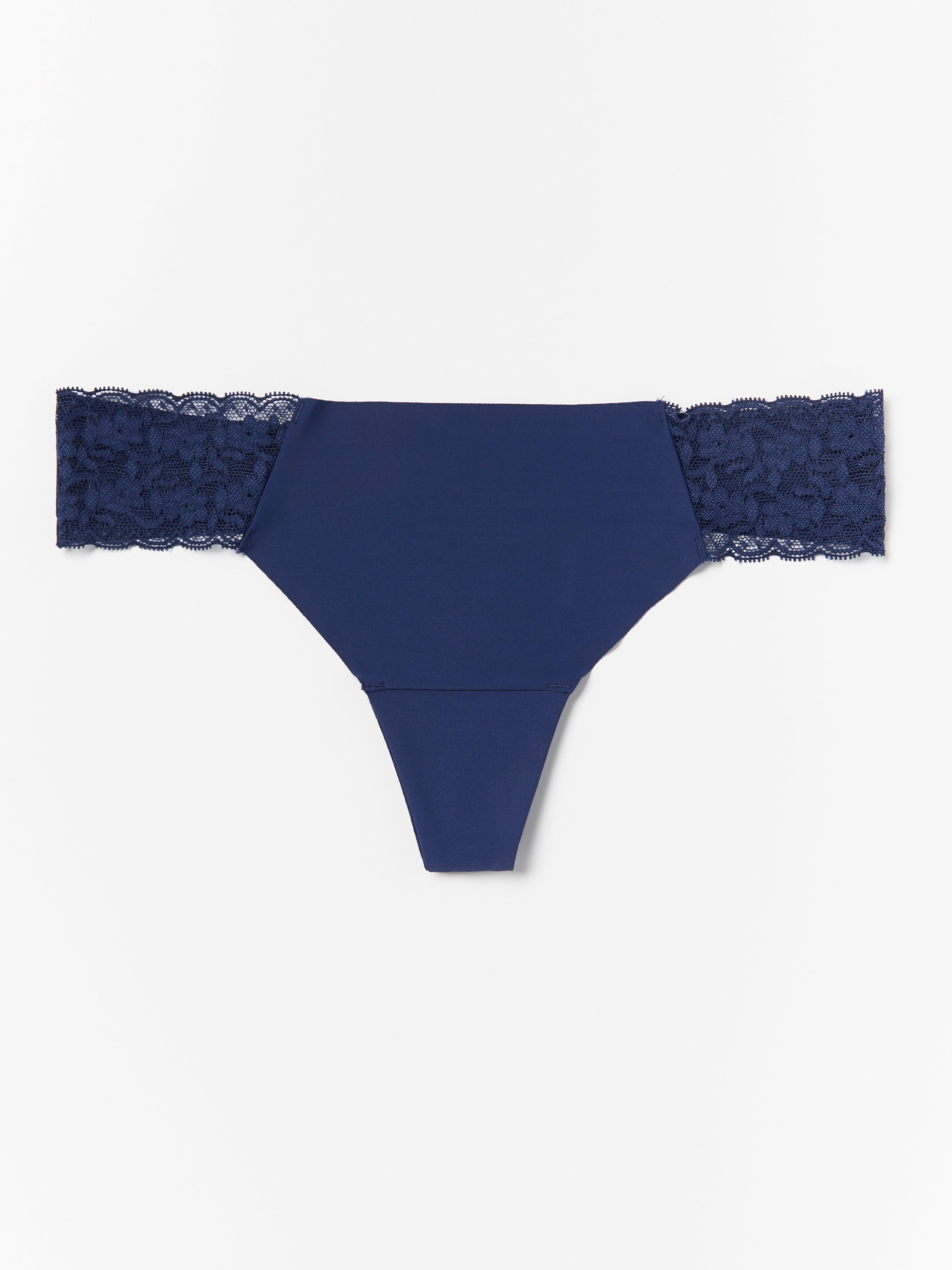Thong Low - Lingerie - Blue