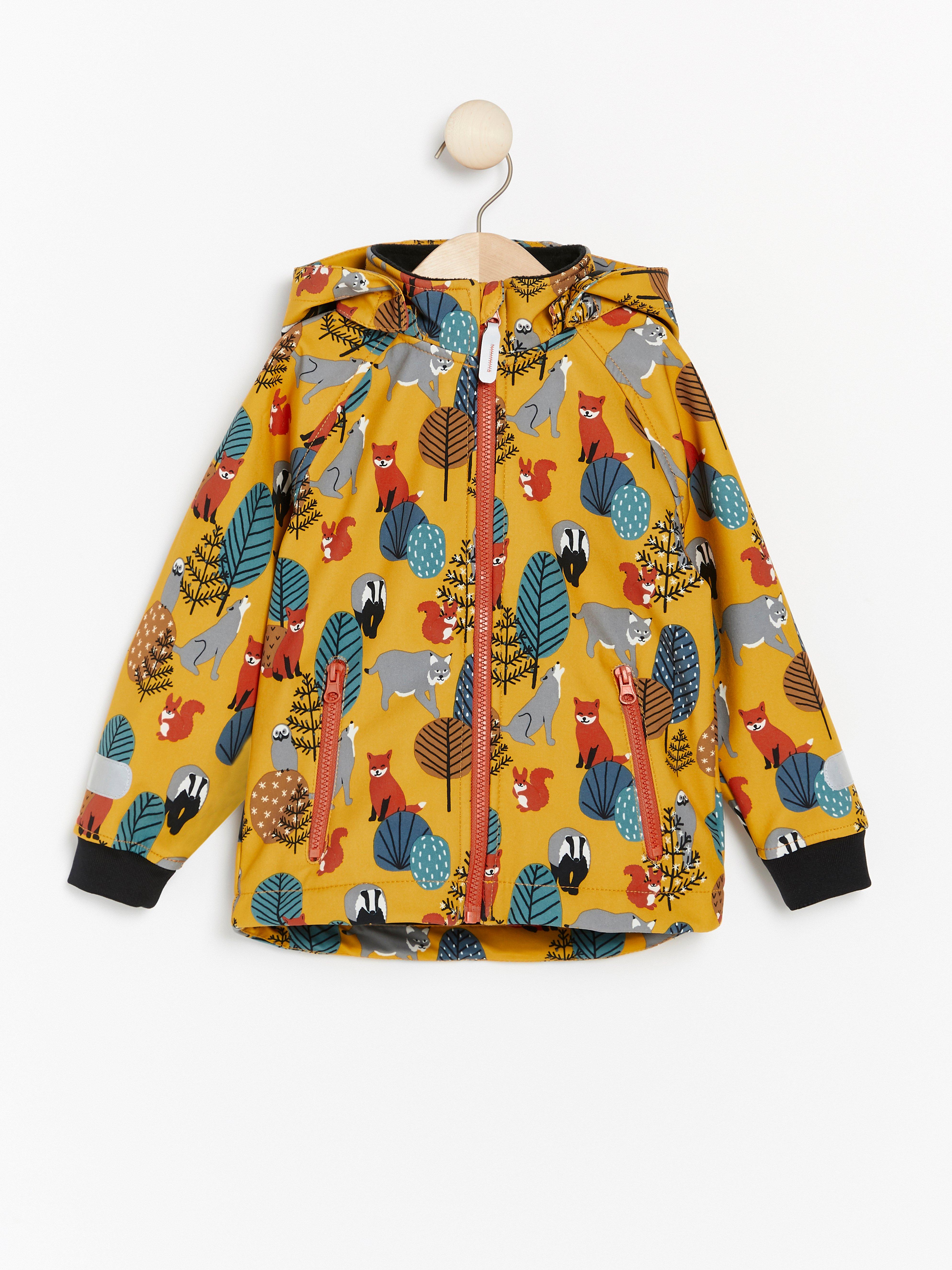 yellow shell jacket