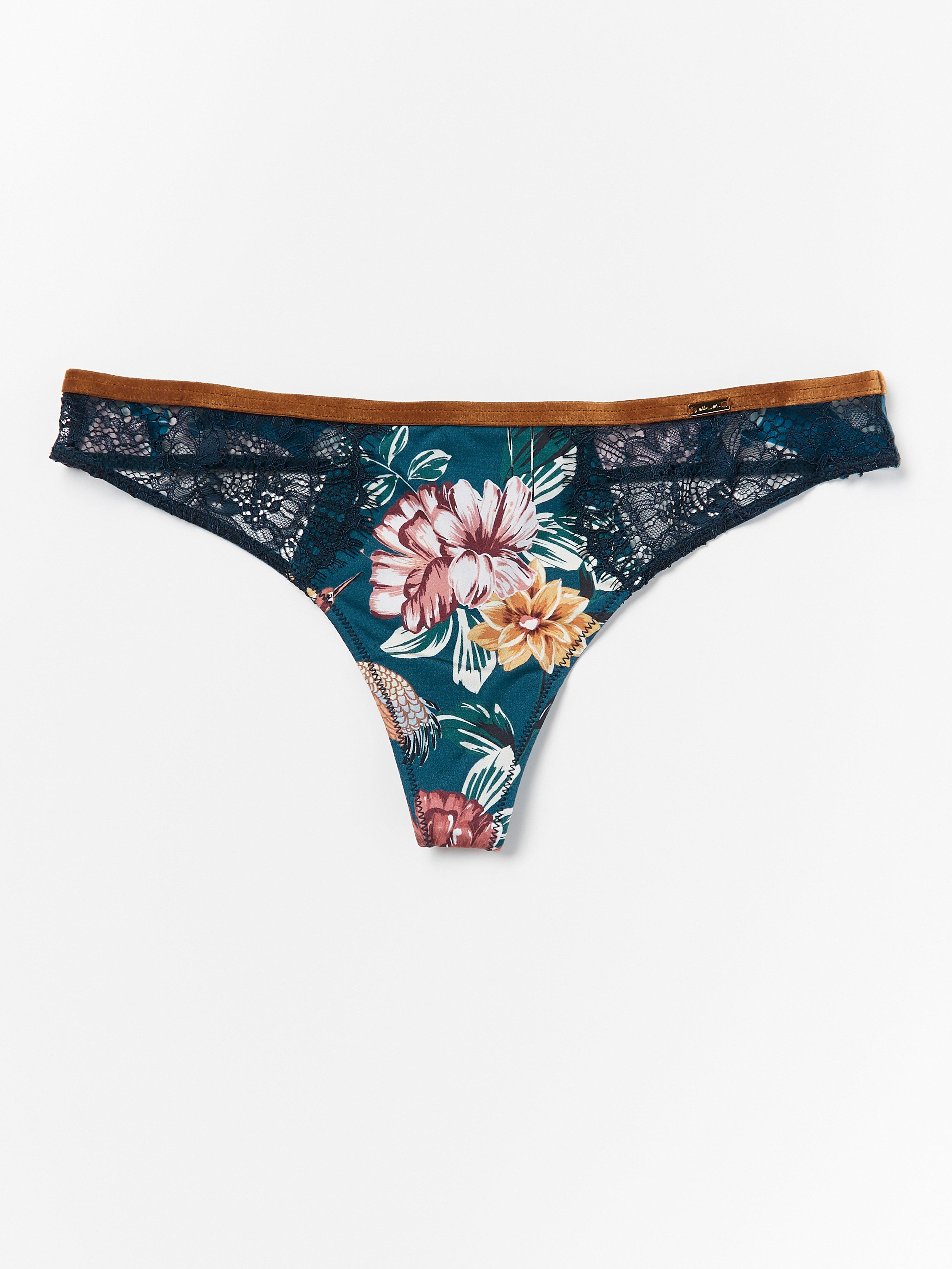 Thong Low - Lingerie - Turquoise