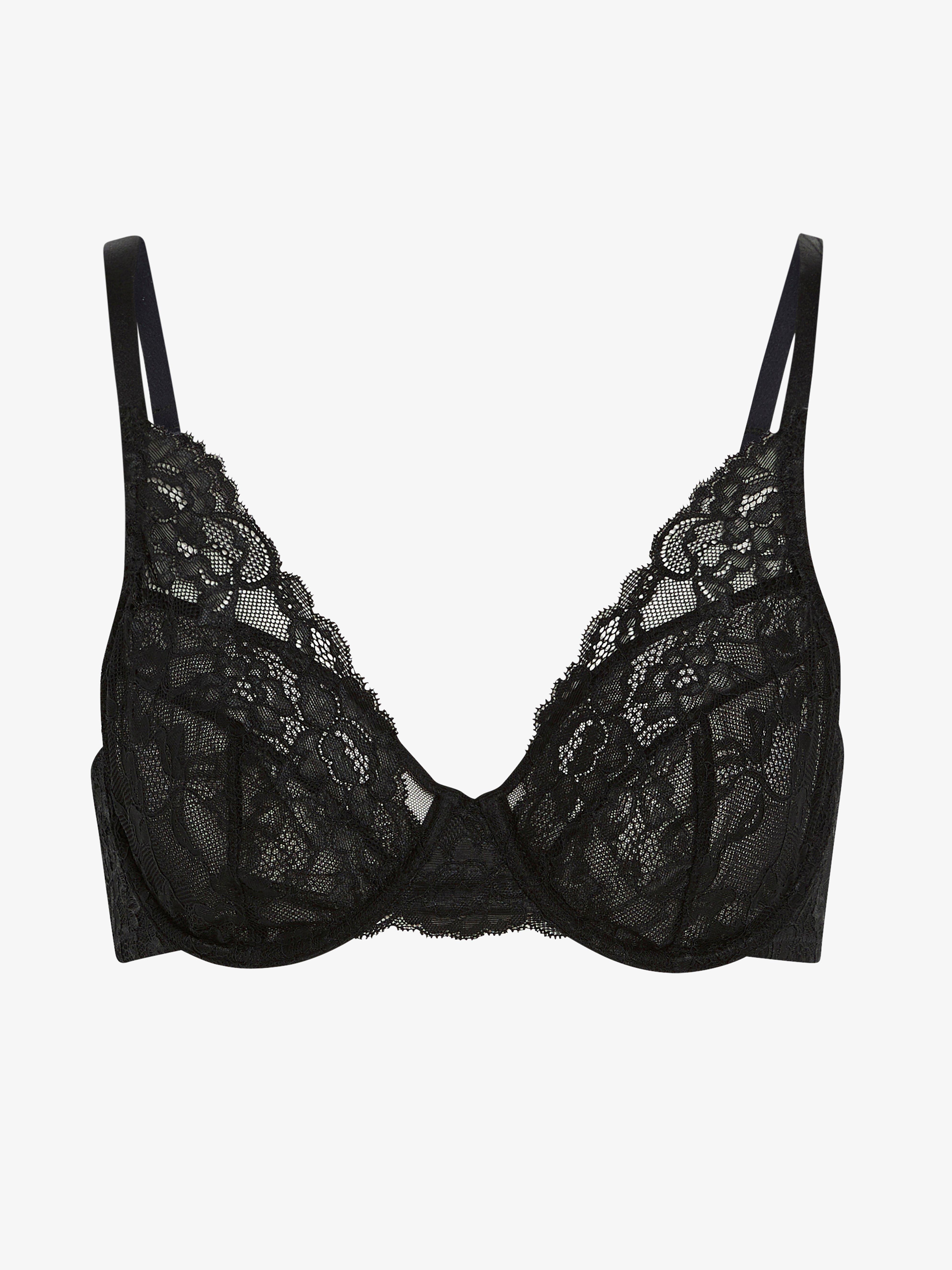 Aster kaarituelliset rintaliivit - Alusvaatteet - Musta